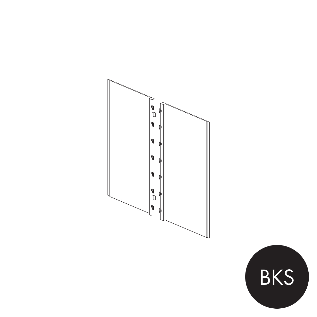 Shop for Shops MAXe end bay inner metal panel set 560 H - 600 mm bay 297 W x 17 mm Thick(E0706.4BKS)