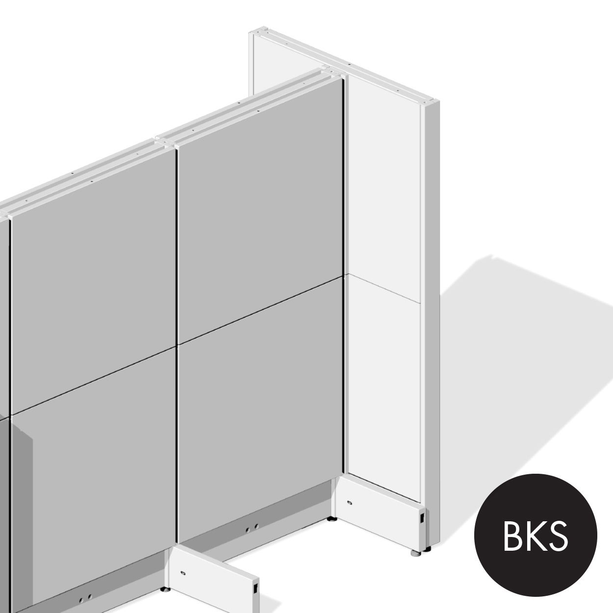 MAXe end bay inner metal panel set 560 H - 1200 mm bay  597 W x 17 mm Thick(E0712.4BKS)