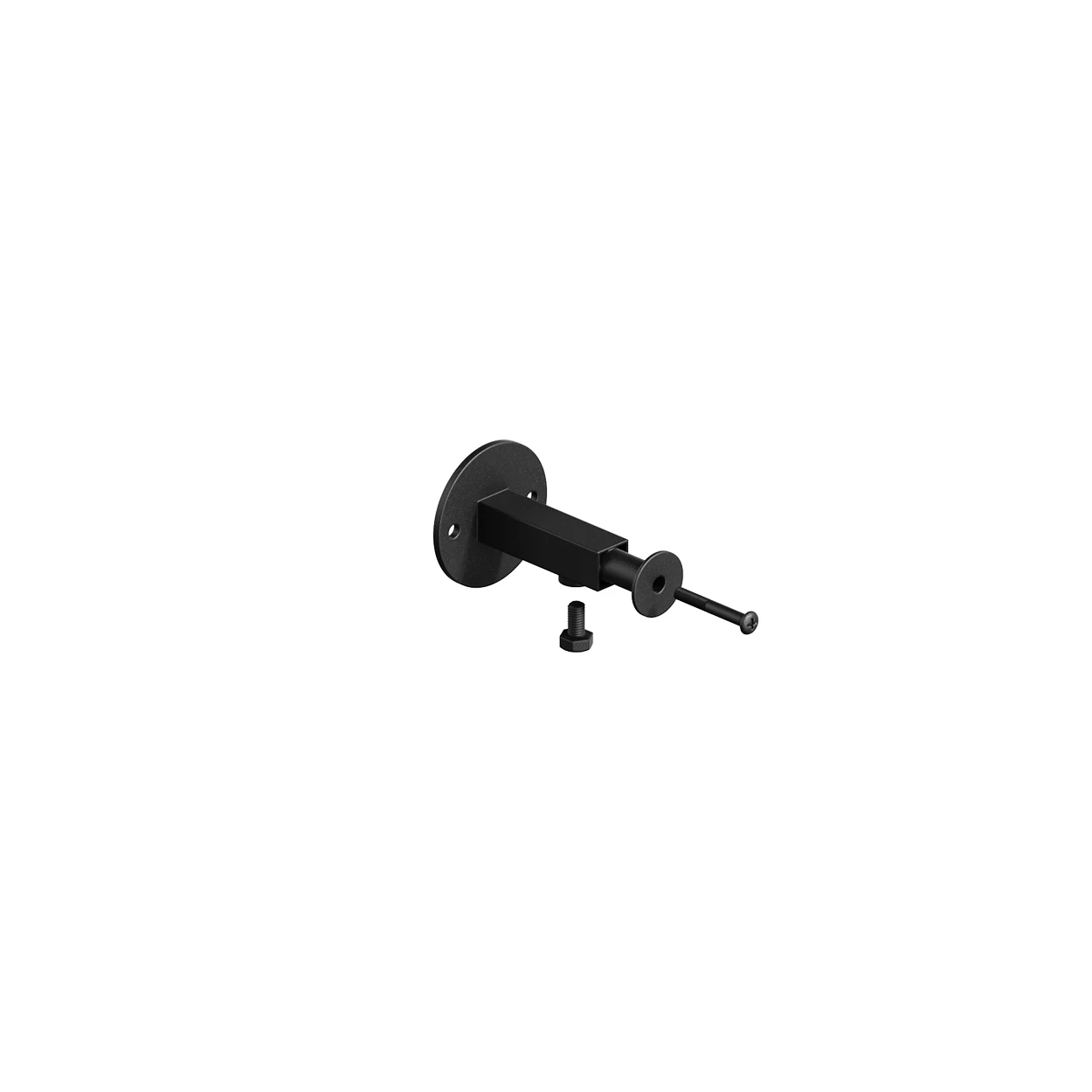 MAXe single sided post adjustable wall mount set (pack of 2)  Min 70 offset-50 mm DIA plate(E1000BKS)