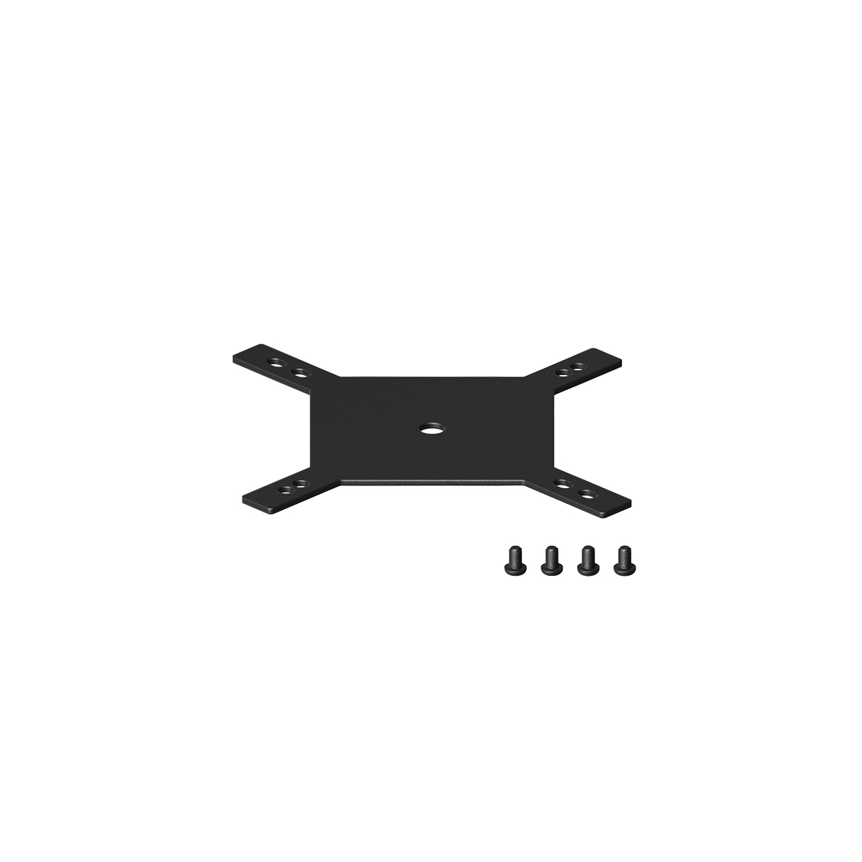 MAXe brace plate - mid post  237 W x 237 D x 3 mm Thick(E2064.4BKS)