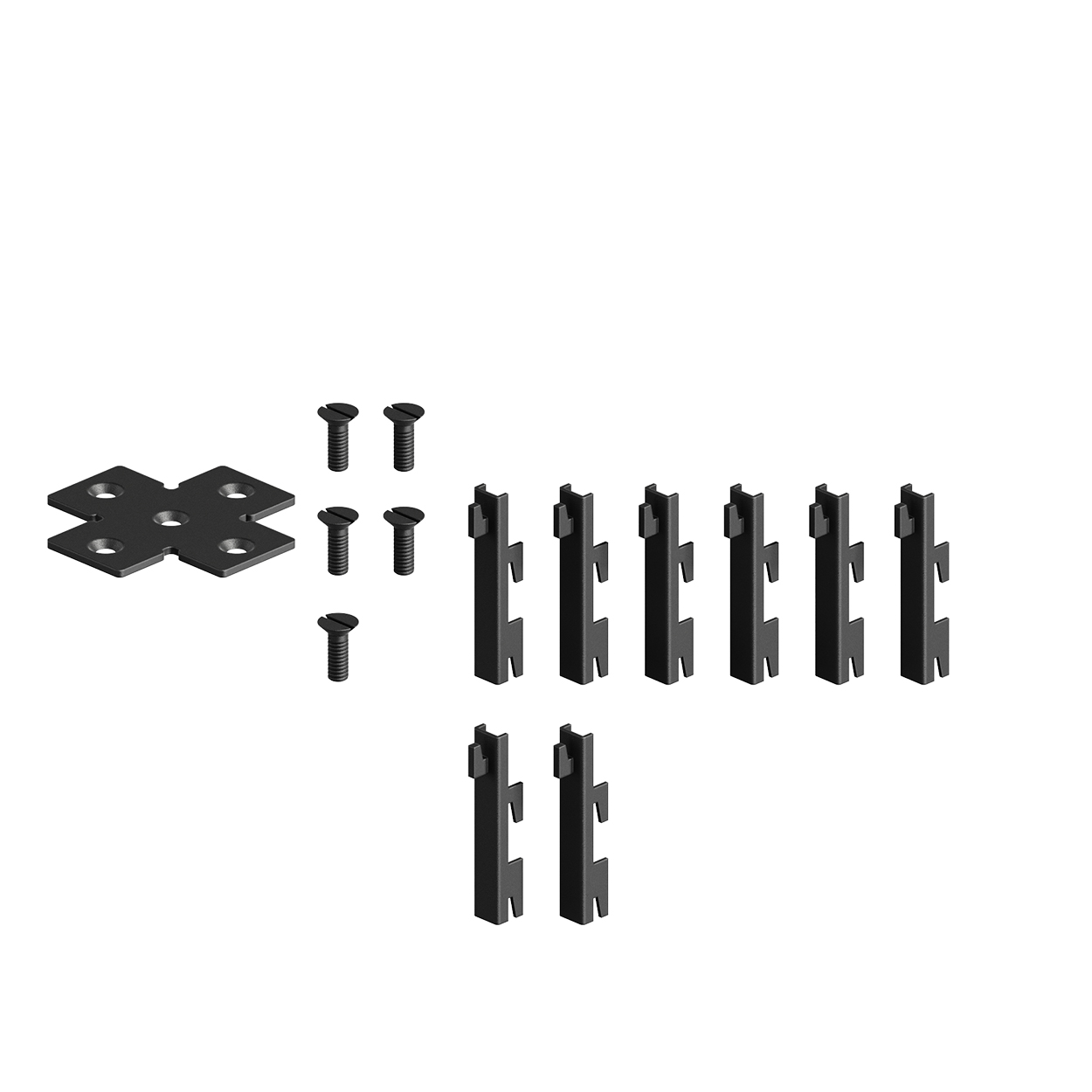 Shop for Shops MAXe junction joiner bracket set 4 way 121 W x 121 D x 4 mm Thick(E2704.4BKS)