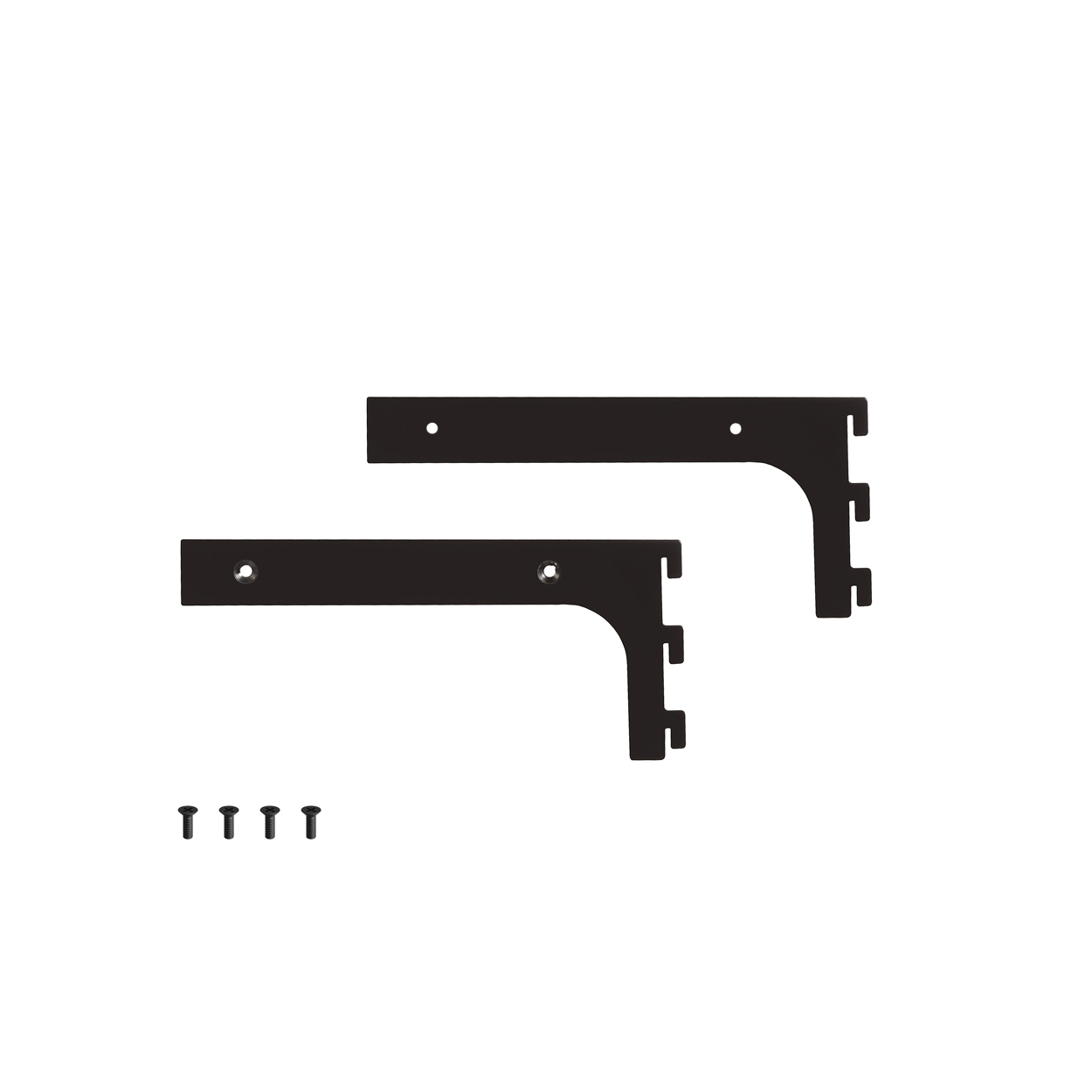 Shop for Shops MAXe 30 mm shelf bracket set 200 mm D 30 H x 2.5 mm Thick(E6002BKS)