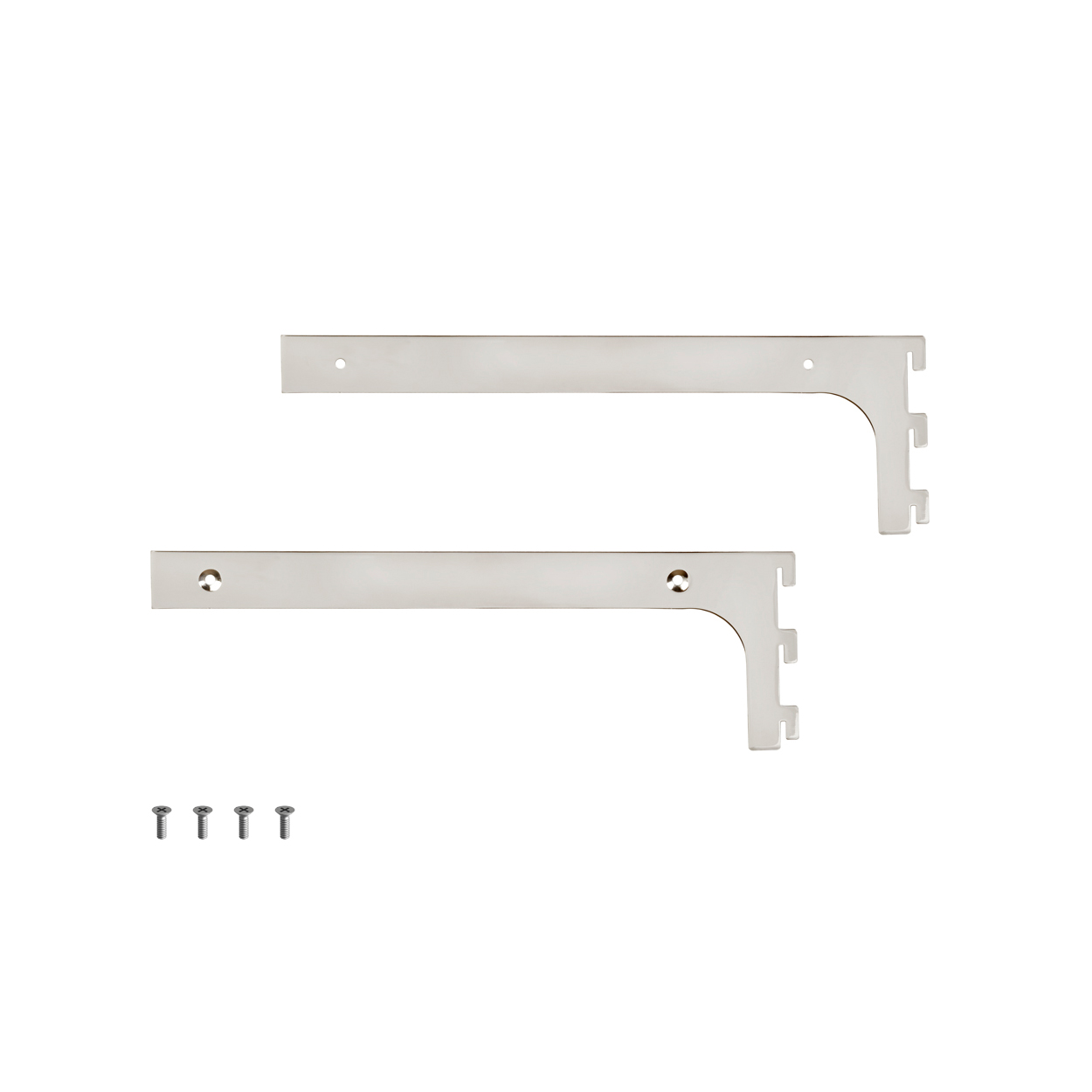 Shop for Shops MAXe 30 mm shelf bracket set 300 mm D 30 H x 2.5 mm Thick(E6003CH)