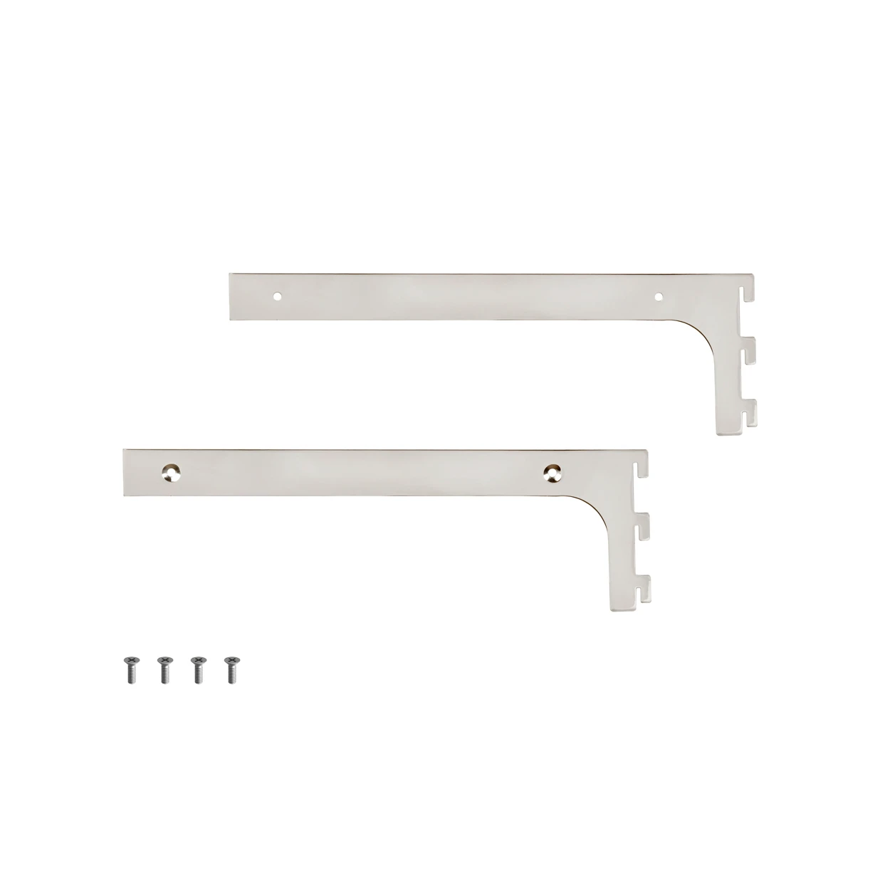 MAXe 30 mm shelf bracket set 300 mm D  30 H x 2.5 mm Thick(E6003CH)