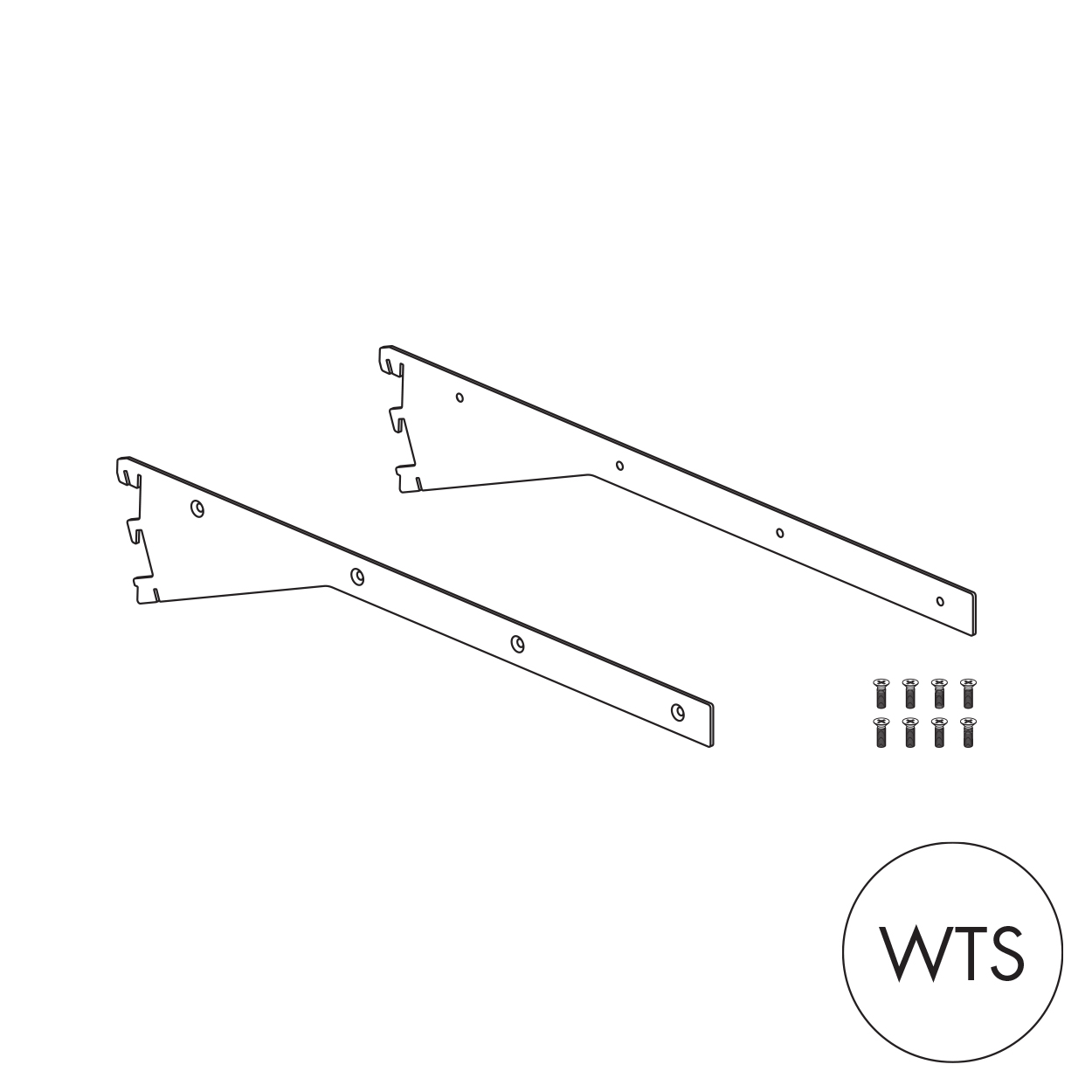 Shop for Shops MAXe 30 mm shelf angle adjustable bracket 500 mm D 30 H x 2.5 mm Thick(E6165WTS)