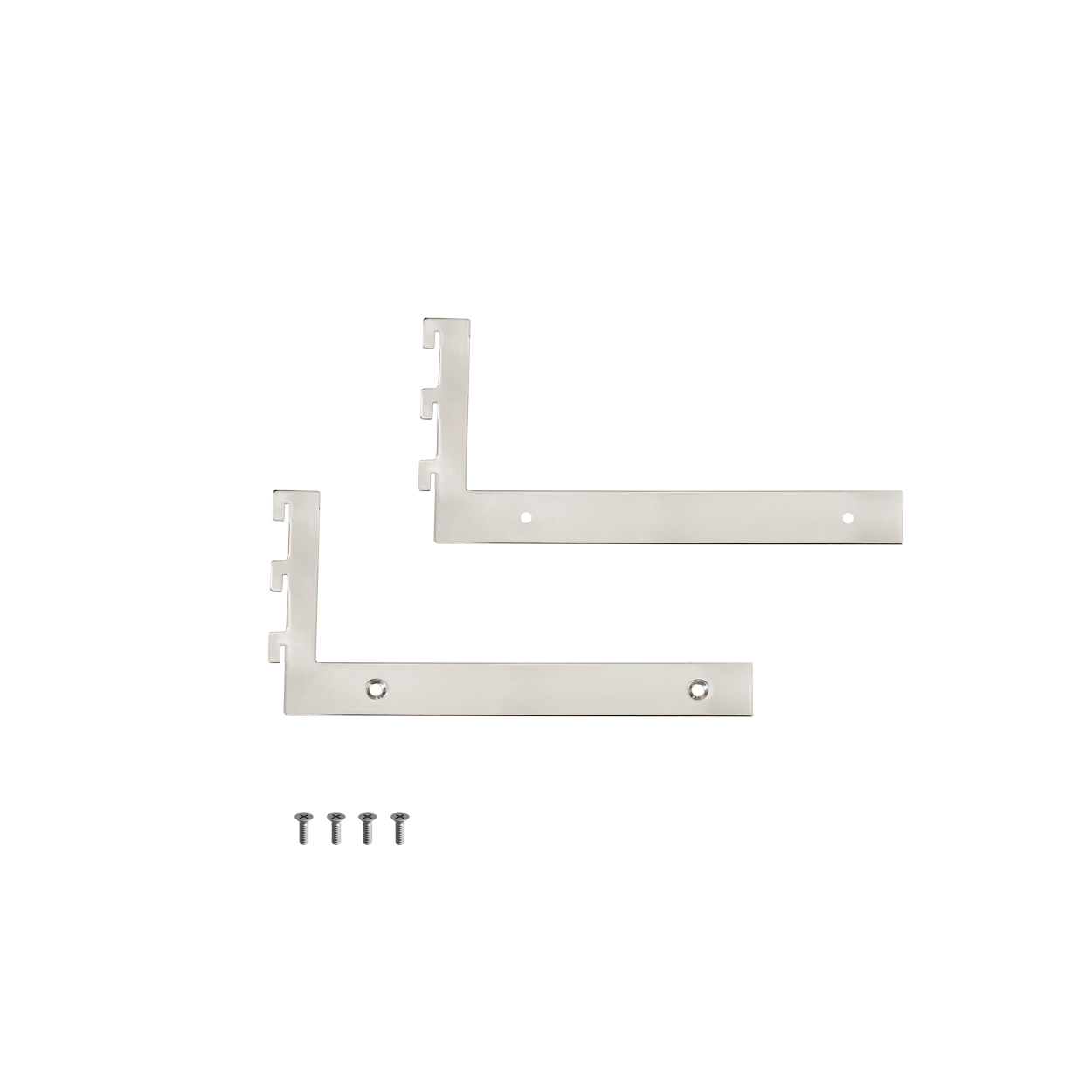 MAXe 30 mm shelf base bracket 200 mm D  30 H x 2.5 mm Thick(E6202CH)