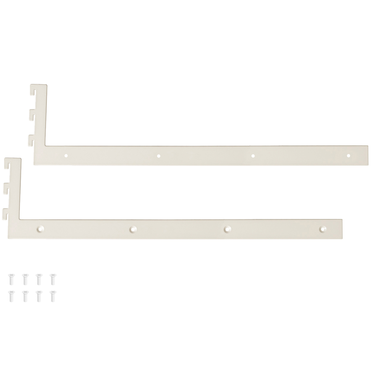 MAXe 30 mm shelf base bracket 500 mm D  30 H x 2.5 mm Thick(E6205WTS)