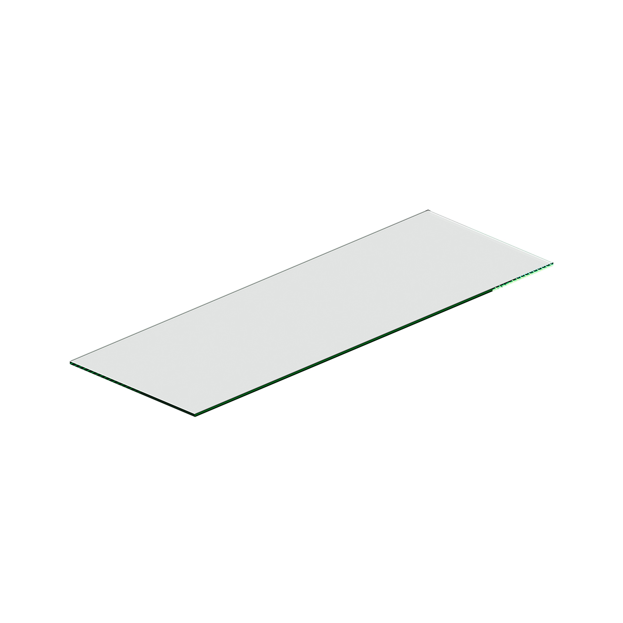 Shop for Shops MAXe 10 mm glass H frame gondola top - small 1285 W x 450 D x 10 mm Thick(E6813.4CG)