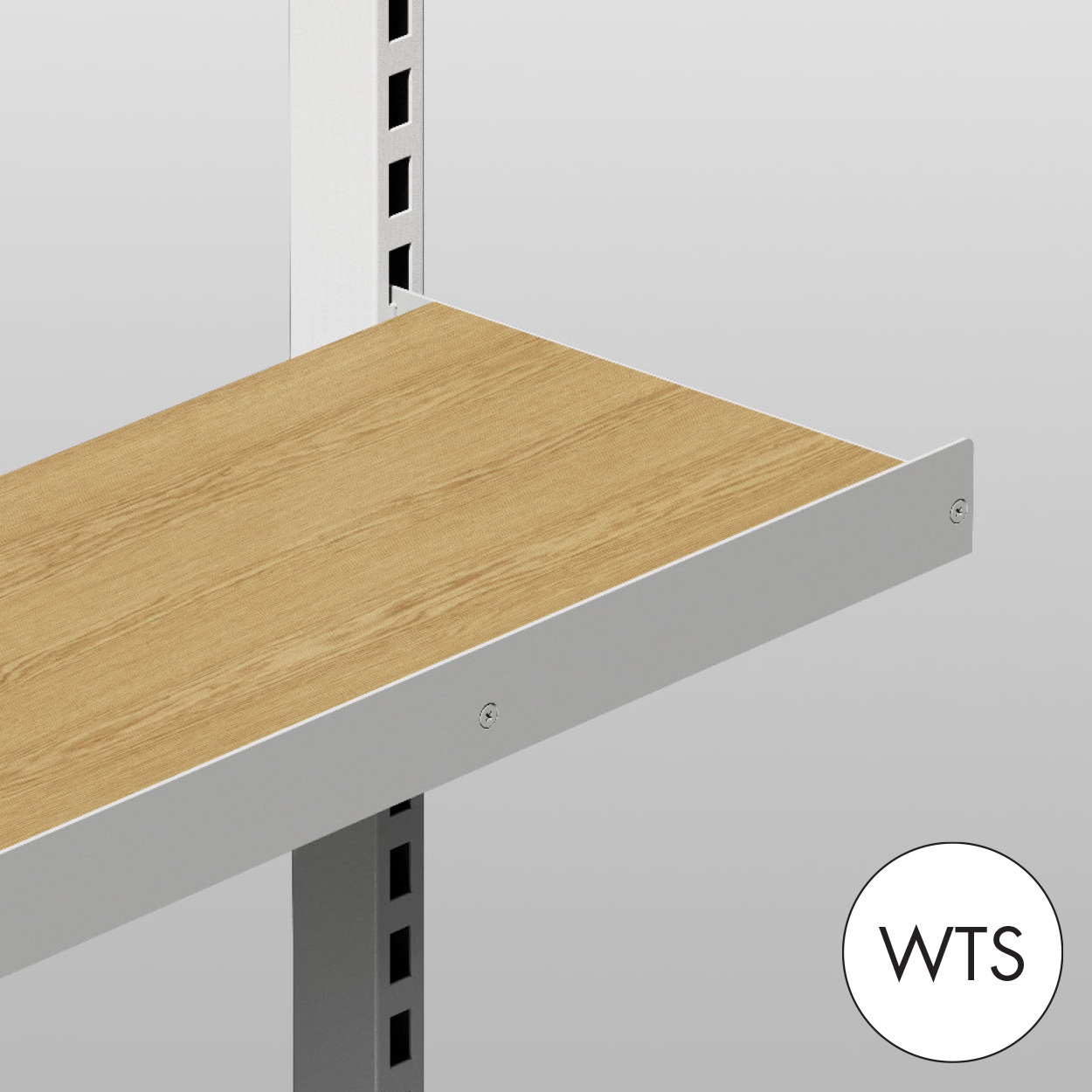 MAXe 30 mm shelf lip 52 H - 900 mm bay  893 W x 2.5 mm Thick(E7009WTS)