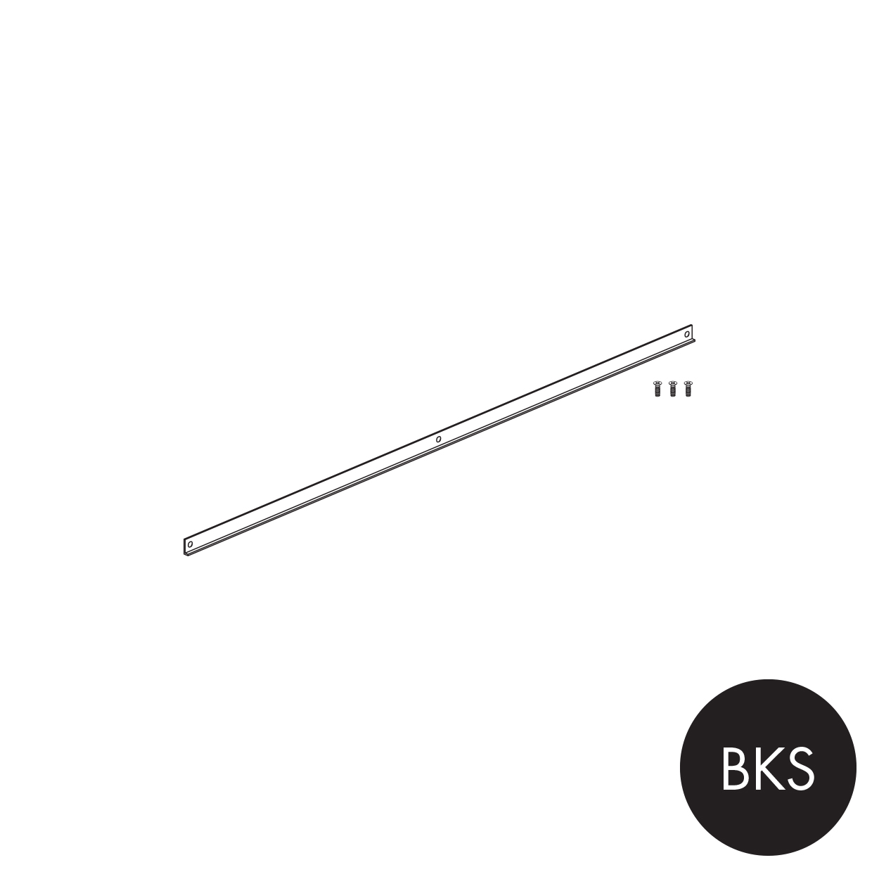 Shop for Shops MAXe 18mm shelf brace 900 mm bay 890 W x 17 H x 2mm Thick(E7809BKS)