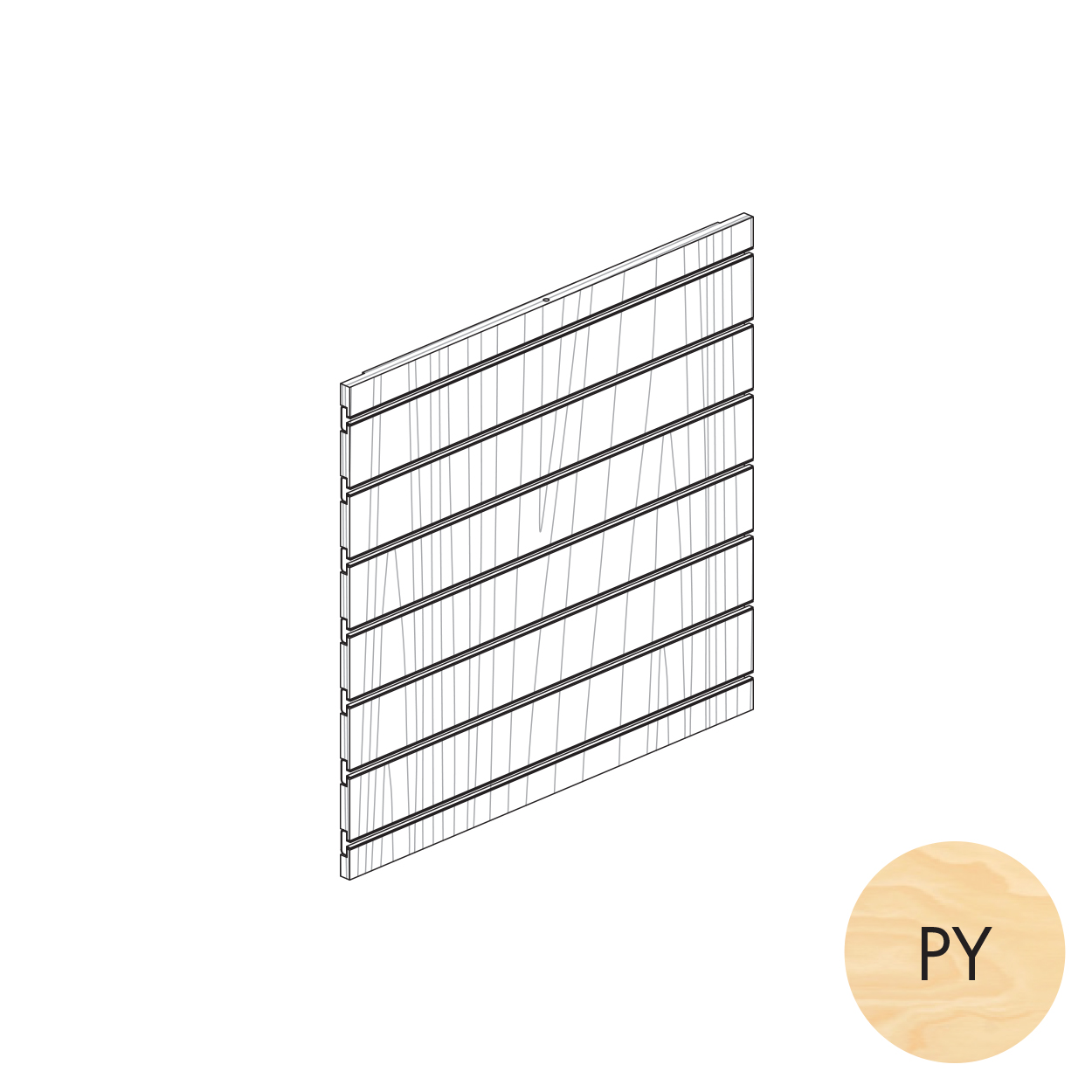 Shop for Shops MAXe slatwall panel 560 H - 600 mm bay 590 W x 18 mm Thick(E8006.4PY)