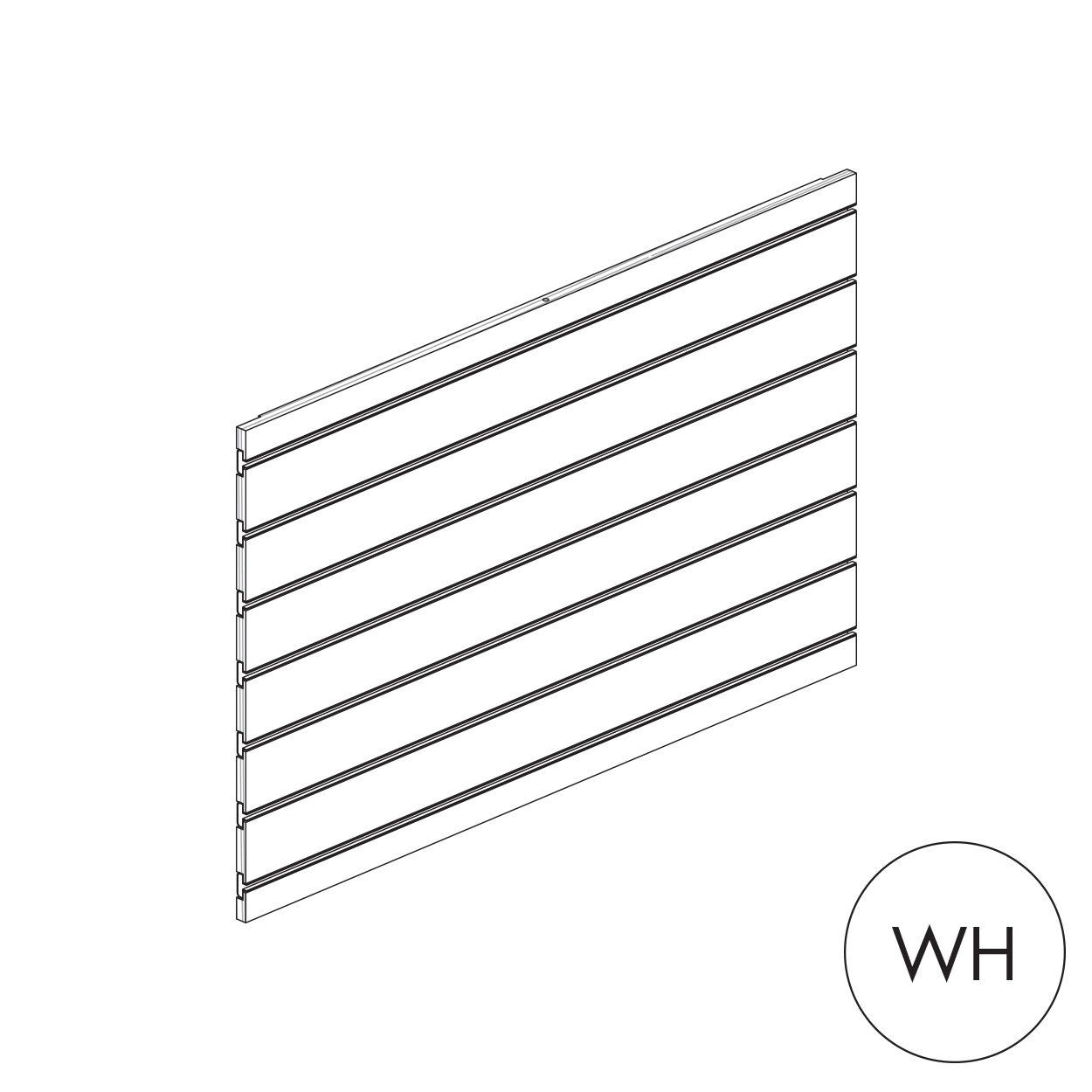 Shop for Shops MAXe slatwall panel 560 H - 900 mm bay 890 W x 18 mm Thick(E8009.4WH)