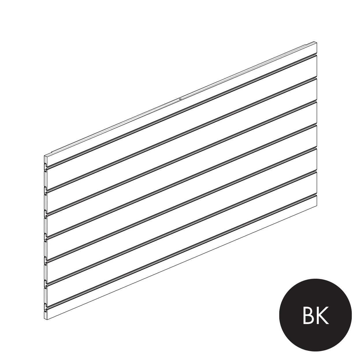 Shop for Shops MAXe slatwall panel 560 H - 1200 mm bay 1190 W x 18 mm Thick(E8012.4BK)