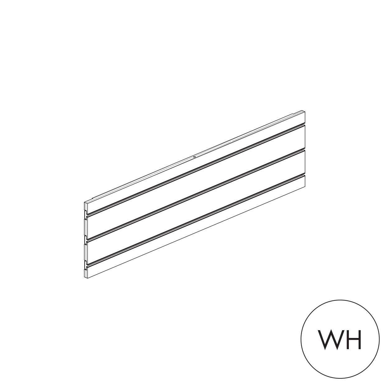 Shop for Shops MAXe slatwall panel 240 H - 900 mm bay 890 W x 18 mm Thick(E8109.4WH)