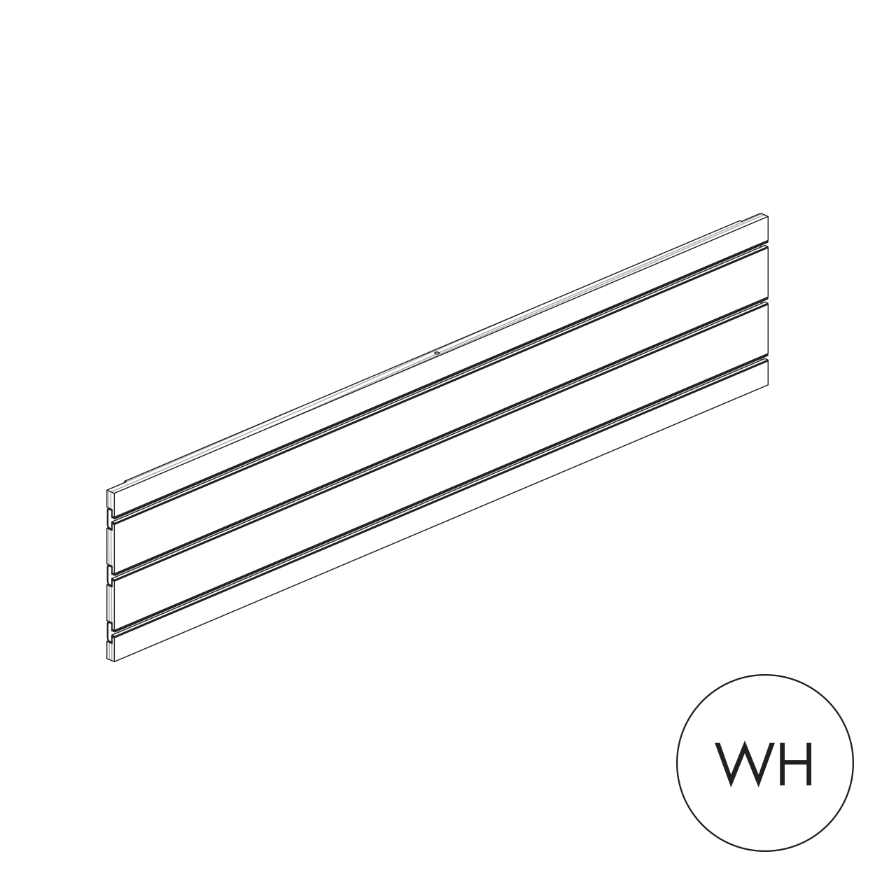 Shop for Shops MAXe slatwall panel 240 H - 1200 mm bay 1190 W x 18 mm Thick(E8112.4WH)