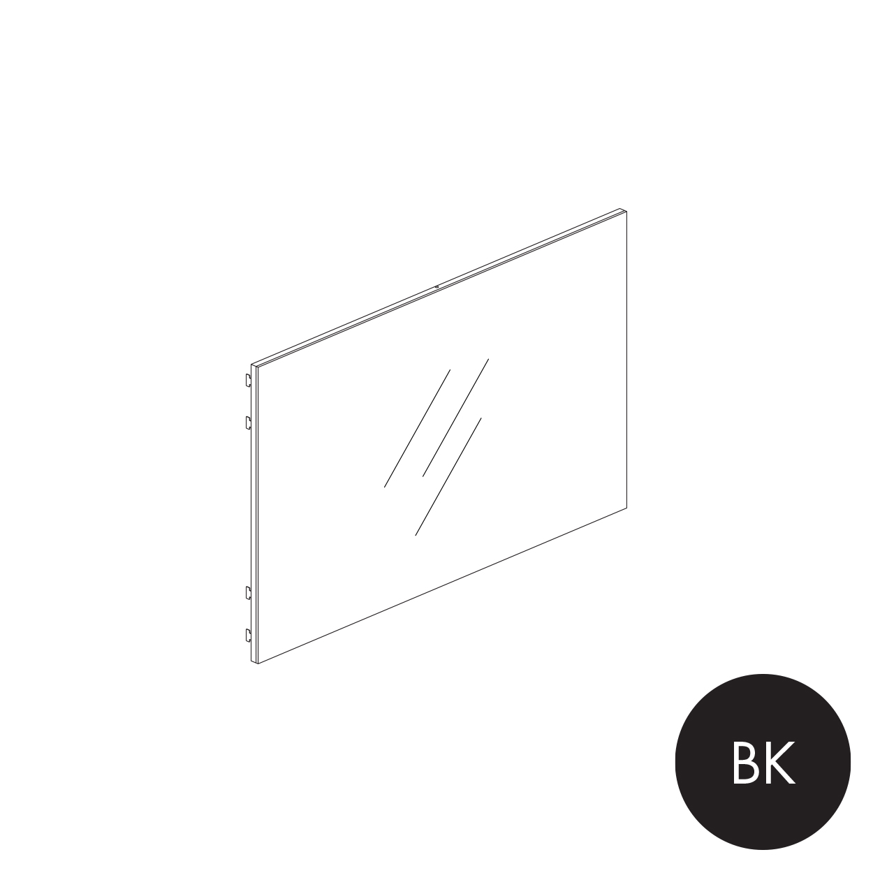 Shop for Shops MAXe mirror panel 560 H - 900 mm bay 890 W x 18 mm Thick(E8449BK)