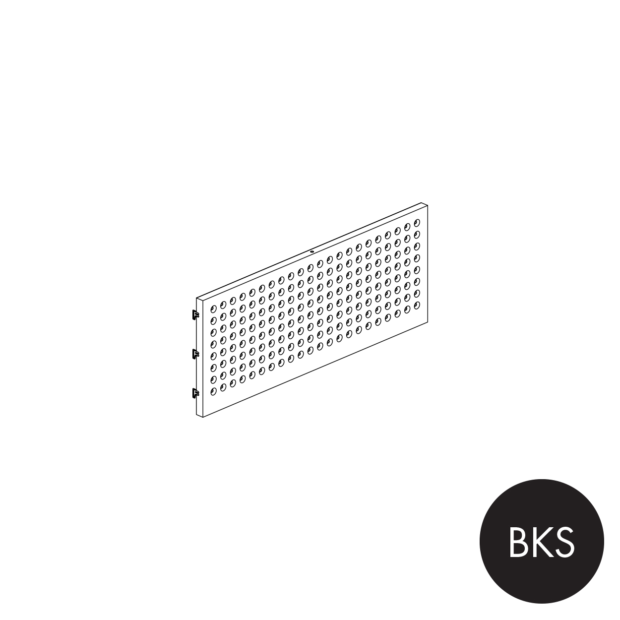 Shop for Shops MAXe peg metal panel 240 H - 600 mm bay 590 W x 18 mm Thick(E8706.4BKS)