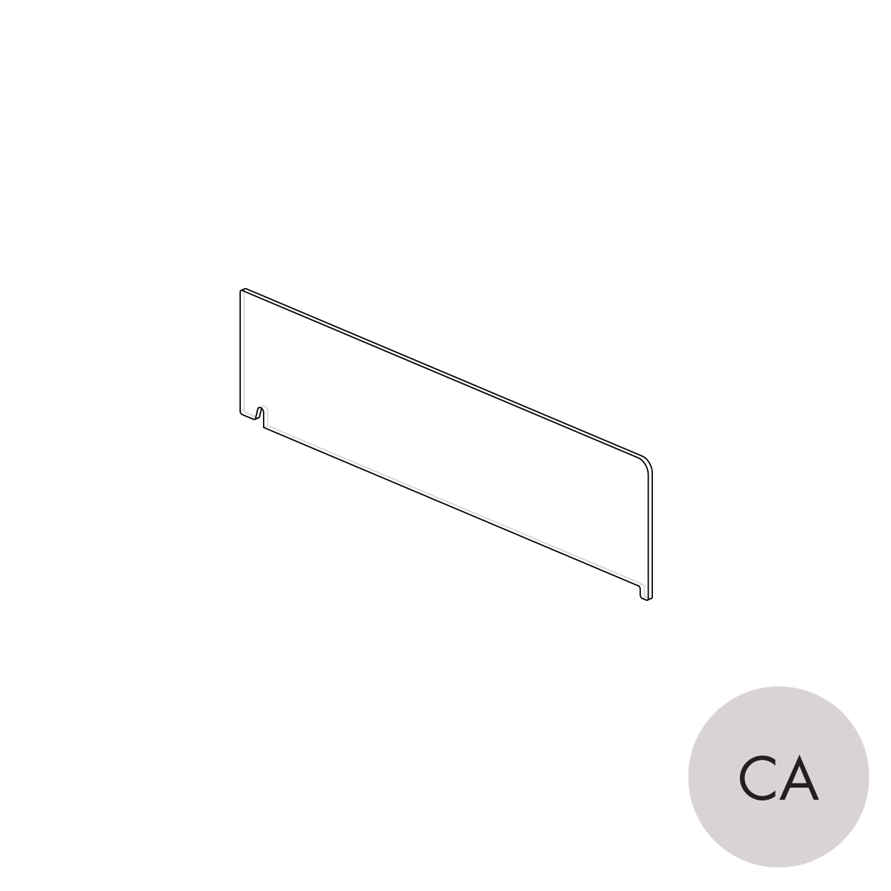 Shop for Shops MAXe 30 mm shelf divider 100 H - 400 mm D 406 D x 4 mm Thick(E9004.4CA)