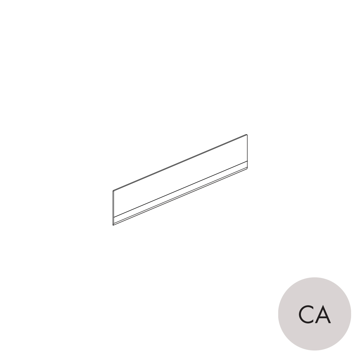 Shop for Shops MAXe 30 mm shelf front fence 90 H - 600 mm bay 590 W x 90 H x 4 mm Thick(E9006.4CA)