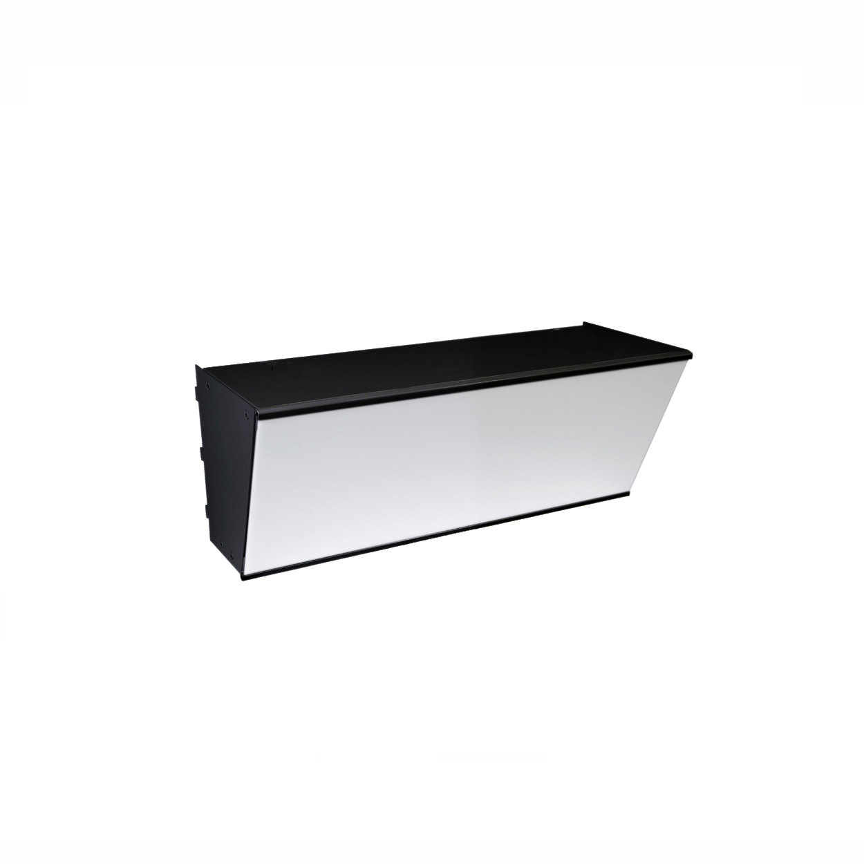 MAXe angled signage light box 600 mm bay  590 W x 238 H x 231 mm D(E9906.4BKS)