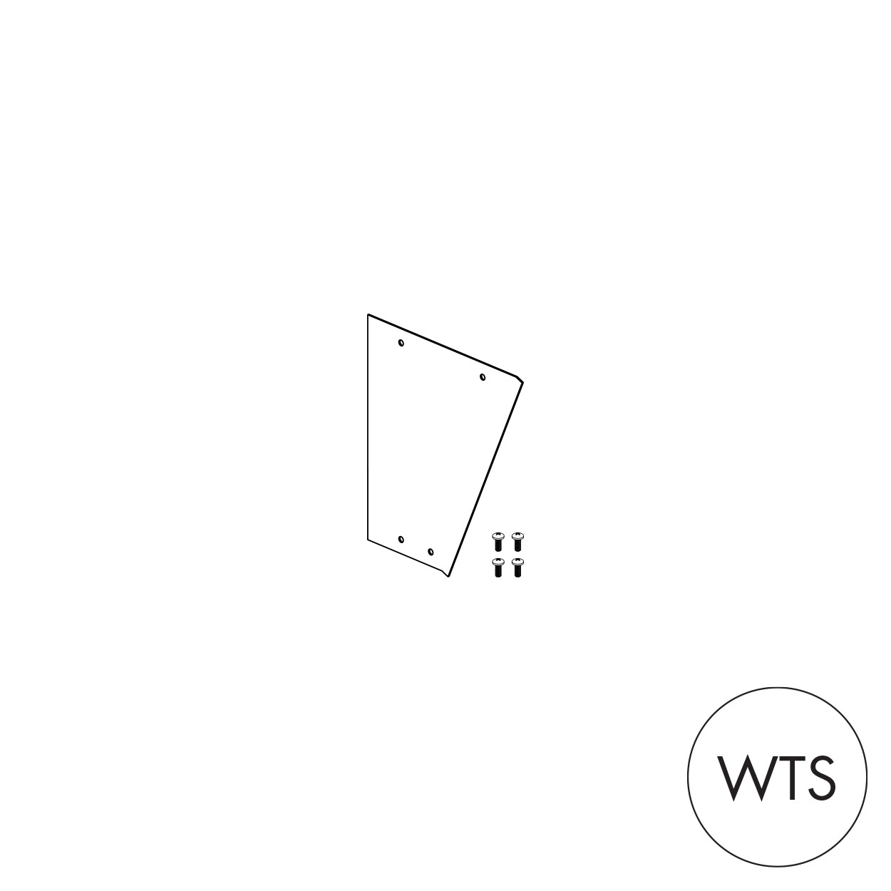 Shop for Shops MAXe angled signage light box end cap 238 H x 231 D x 2.5 mm Thick(E9950.4WTS)