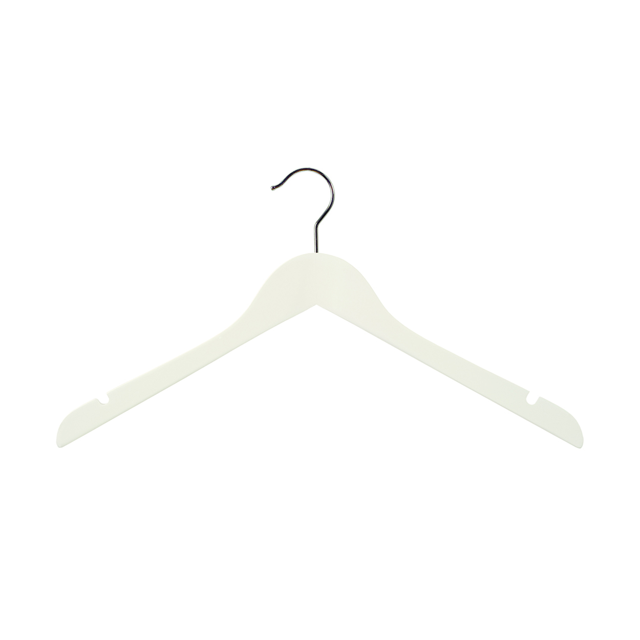 Shop for Shops Wooden hanger premium contoured wishbone with notches 410 W x 14 mm Thick(H2626WH)