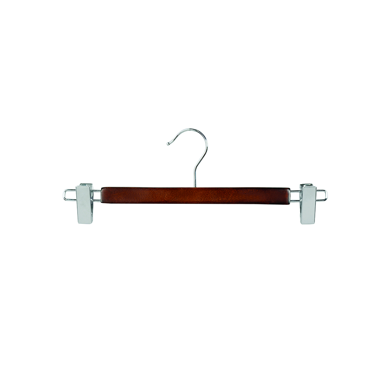 Shop for Shops Wooden hanger premium flat with clips at ends 330 W x 12 mm Thick(H2634WE)