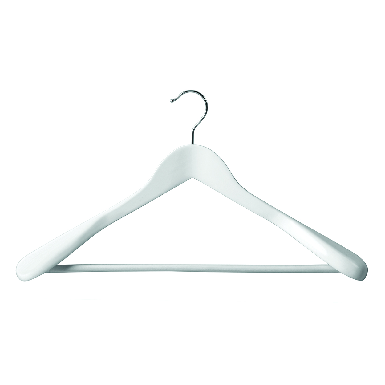 Shop for Shops Wooden hanger premium contoured for suit with formed shoulders & rail 450 W x 14 mm Thick(H2635WH)