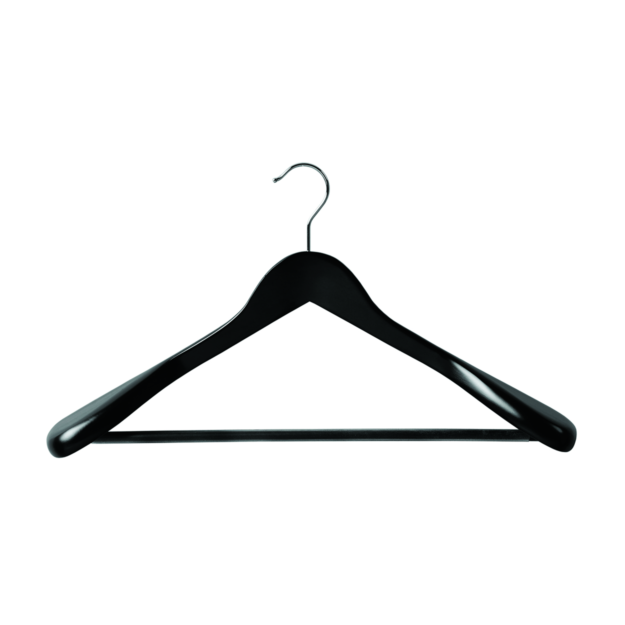 Shop for Shops Wooden hanger premium contoured for suit with formed shoulders & rail 410 W x 14 mm Thick(H2646BK)
