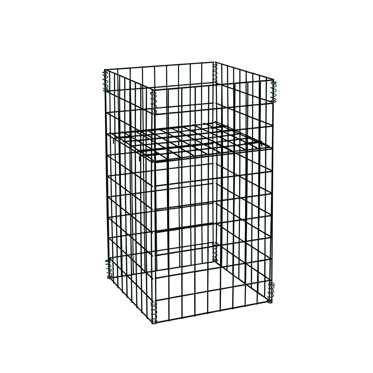 Shop for Shops Collapsible clearance wire bin small 460 W x 460 D x 760 mm H(M1465BK)