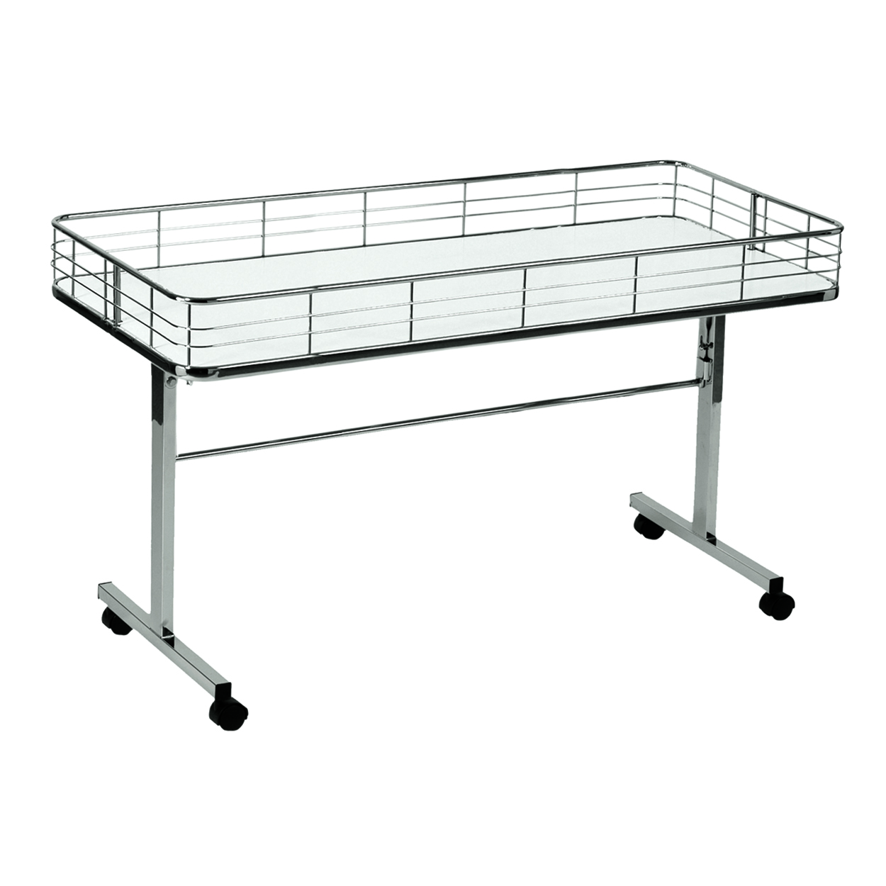 Shop for Shops Clearance table with wire fence on castors with folding legs 1200 W x 600 D x 800 mm H(M1701WHCH)