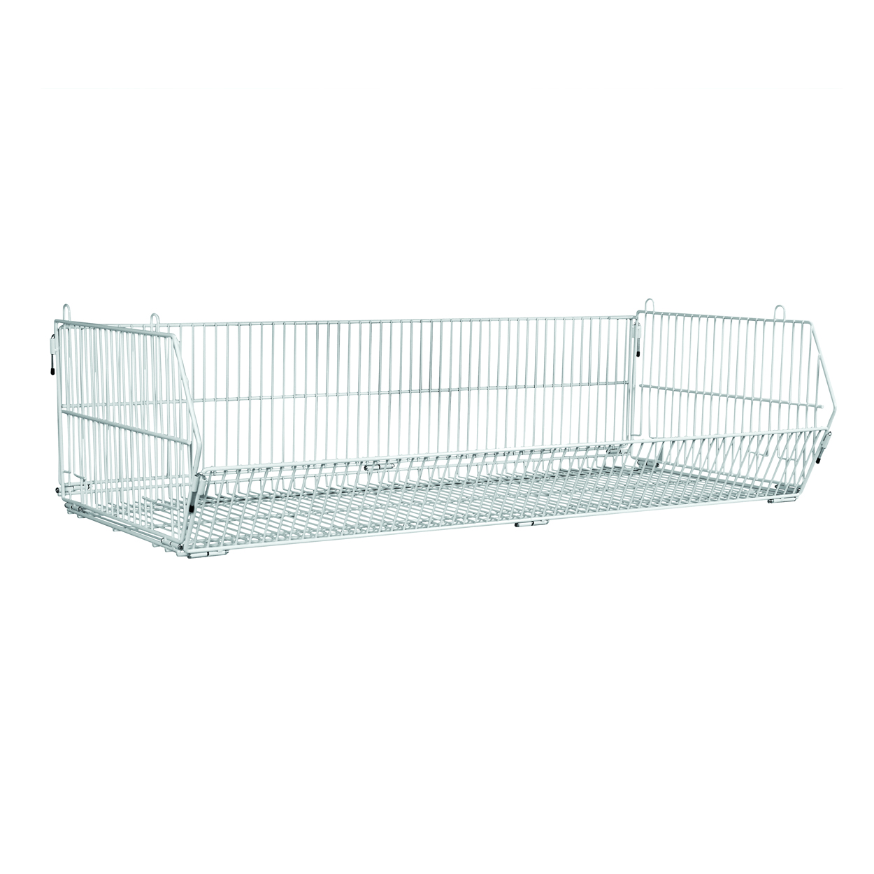 Shop for Shops Collapsible & stackable wire basket 1220 W x 560 D x 340 mm H(M2200WH)