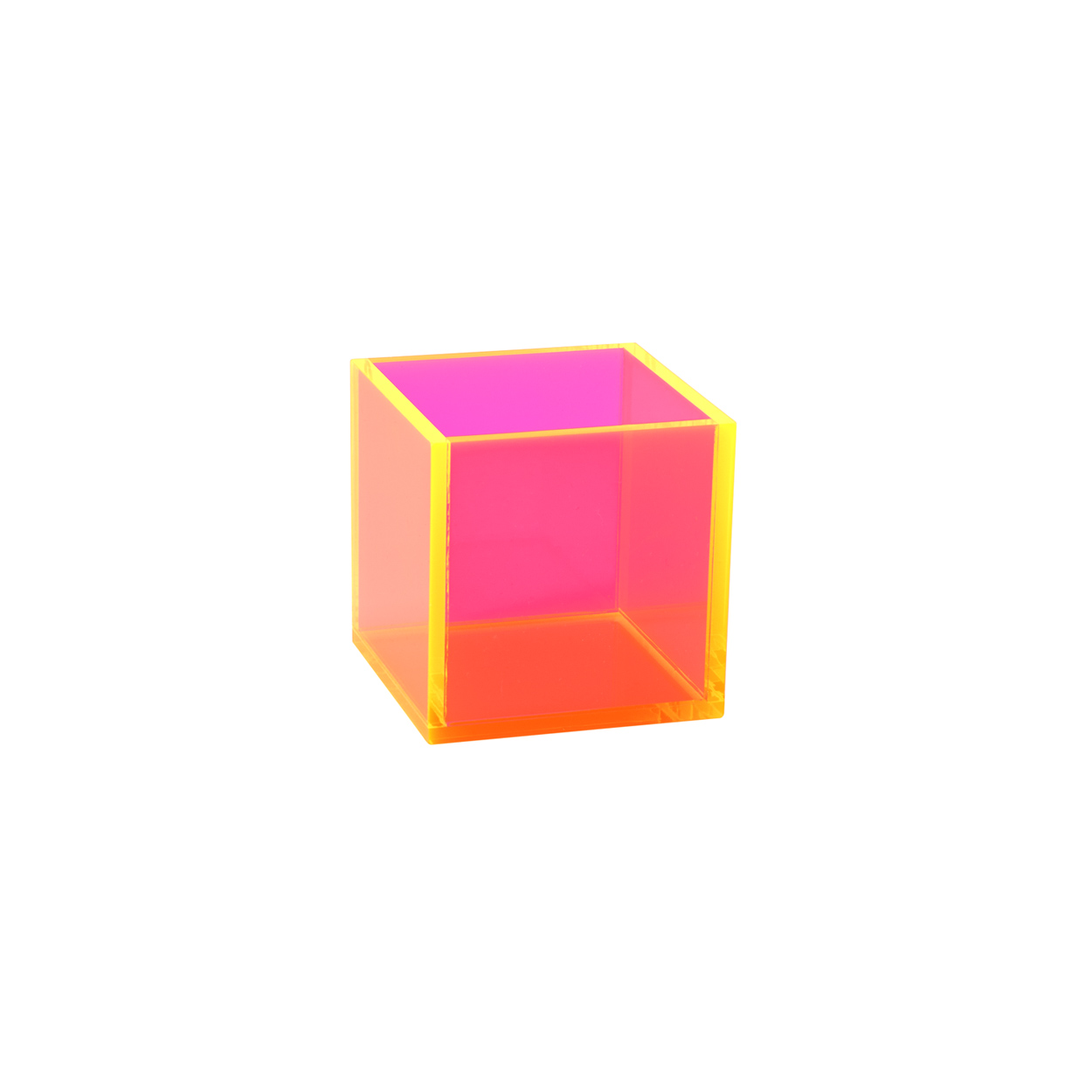 Acrylic container square  100 x 100 x 100 mm H(M2709FP)
