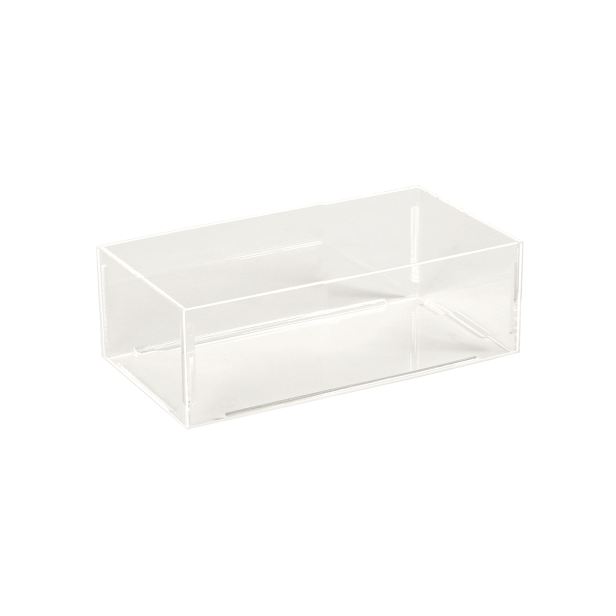 Acrylic container rectangular  200 x 100 x 75 mm H(M2710CA)