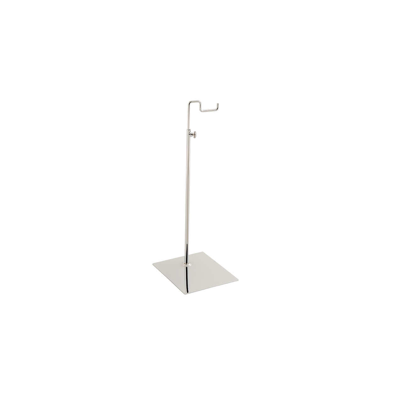 Budget handbag display stand small with solid base  150x120 base,300-570 mm Adj H(M2801CH)