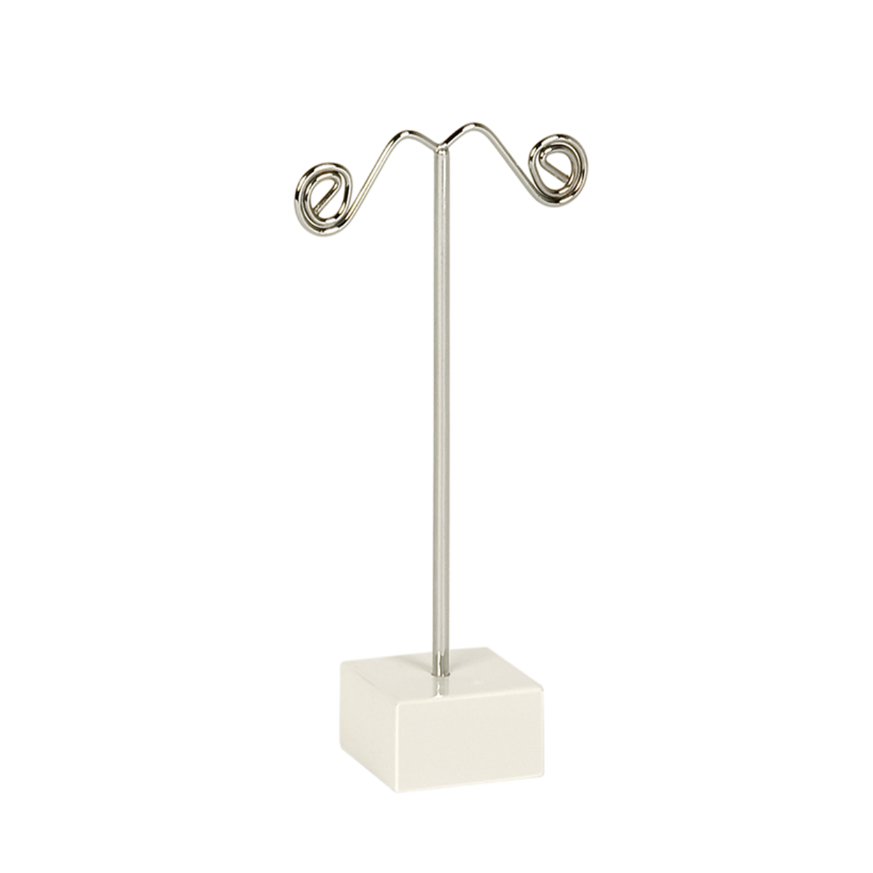 Earring stand on cube medium  30 mm sq base x 105 mm H(M3311CHWH)