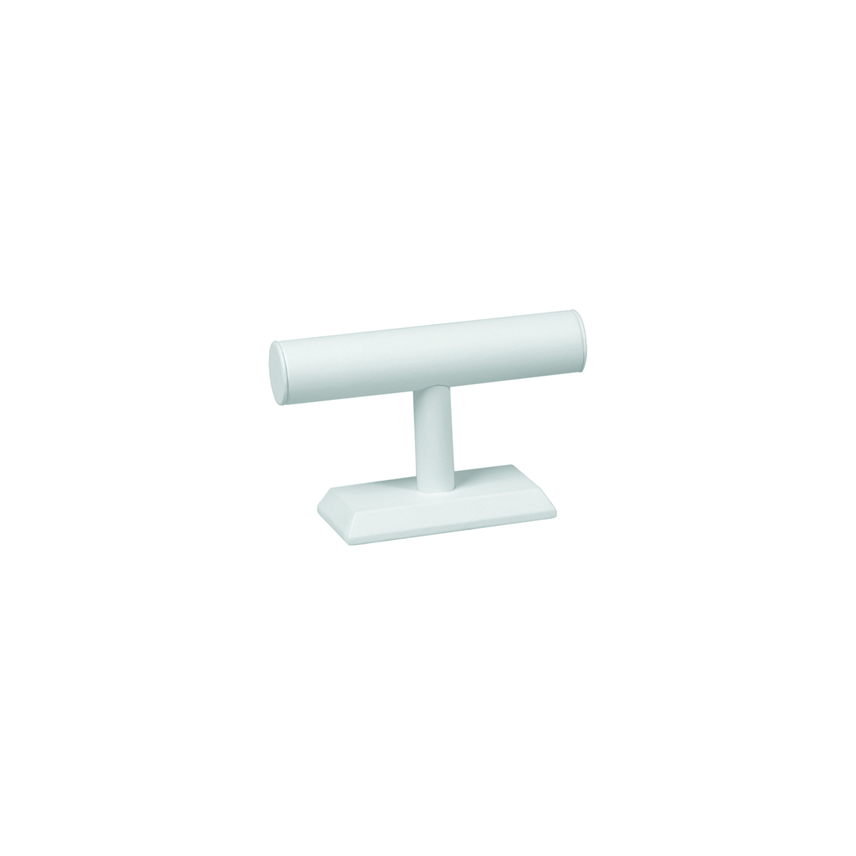 Shop for Shops Leatherette jewellery bar one tier 200 W x 75 D x 130 mm H(M3401WH)