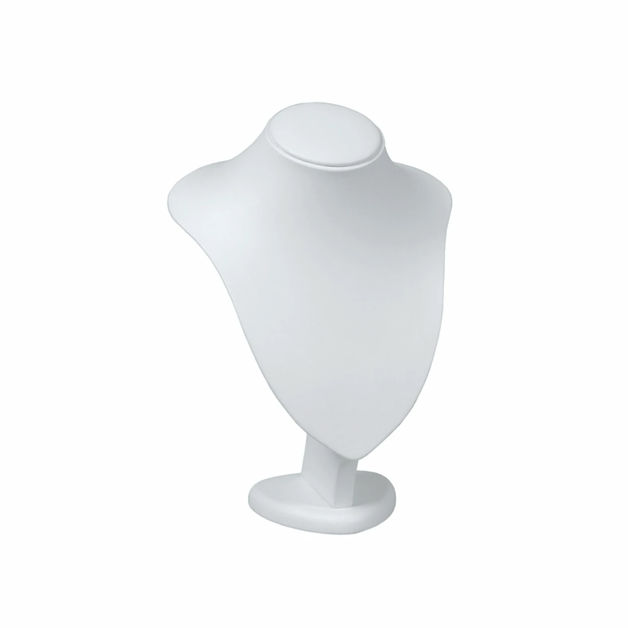 Shop for Shops Leatherette jewellery bust large 190 W x 150 D x 270 mm H(M3411WH)