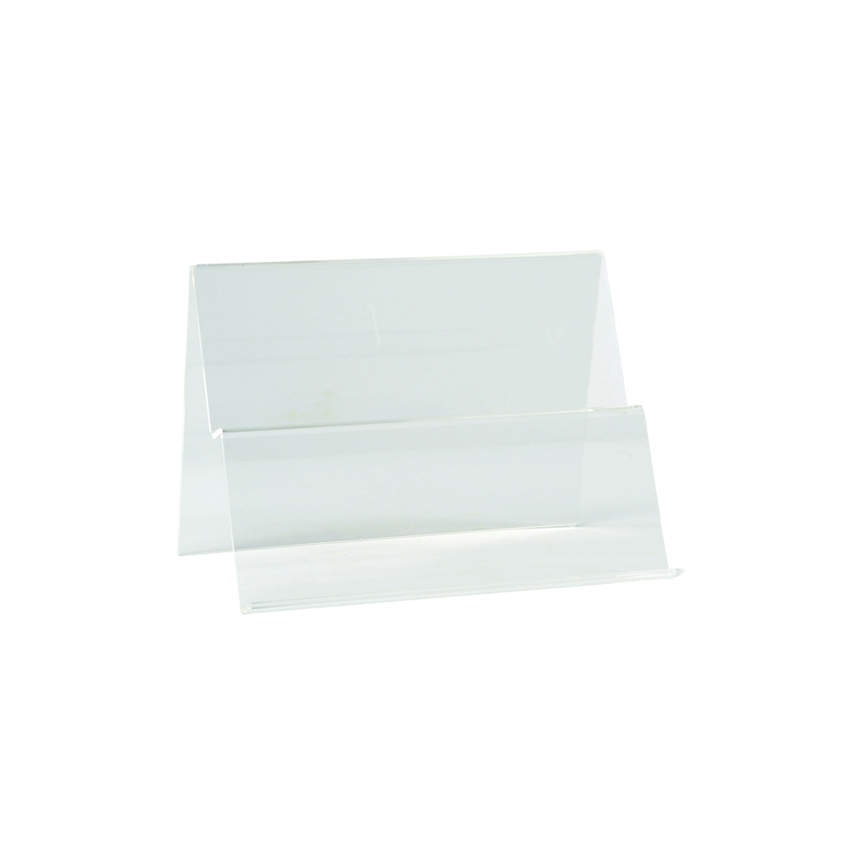 Angled two tier acrylic display  300 W x 205 H x  200 mm D(M4320CA)