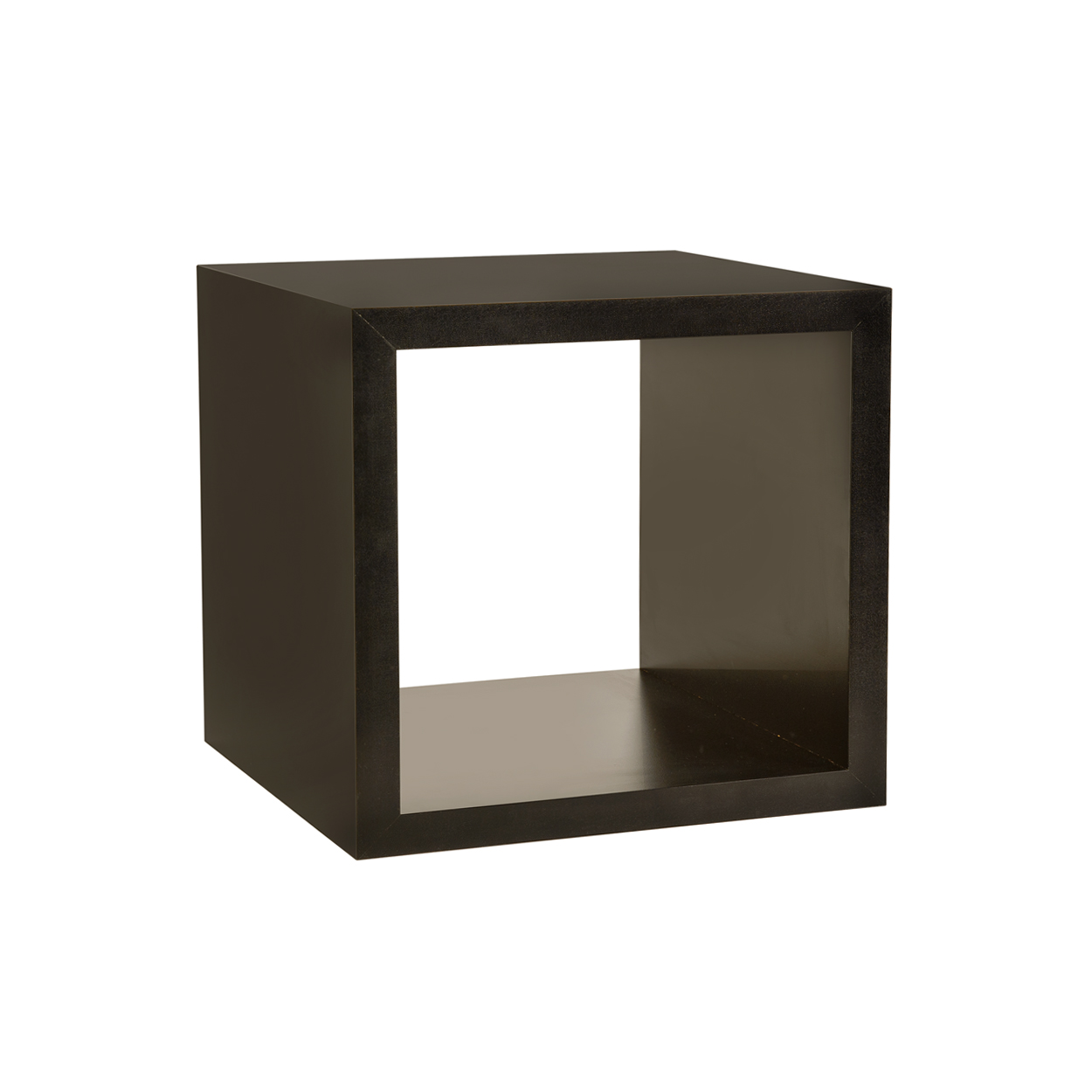 Shop for Shops Medium square wooden display cube 398 x 398 x 400 mm D(M5401BK)