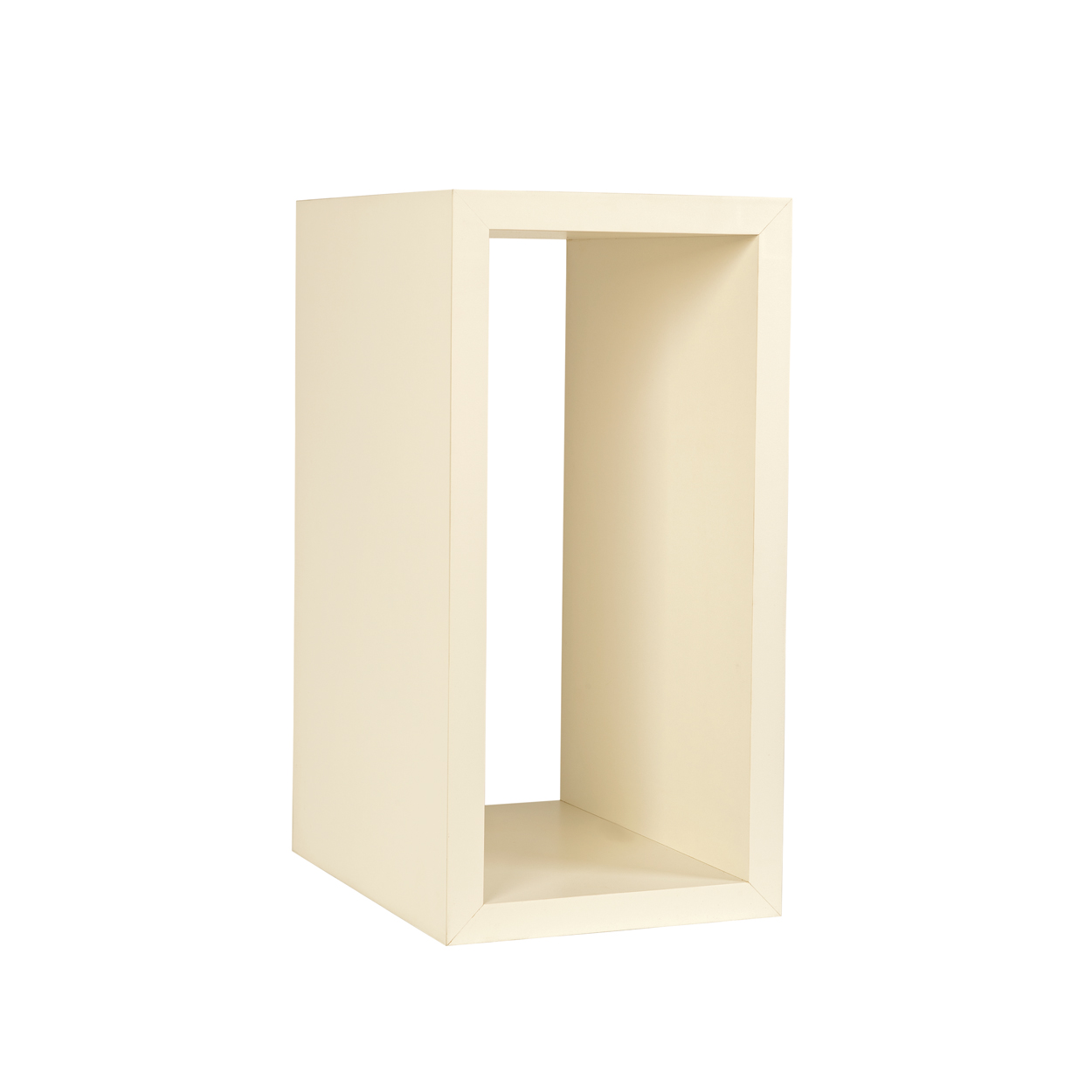 Medium rectangular wooden display cube  597 x 298 x 400 mm D(M5411WH)