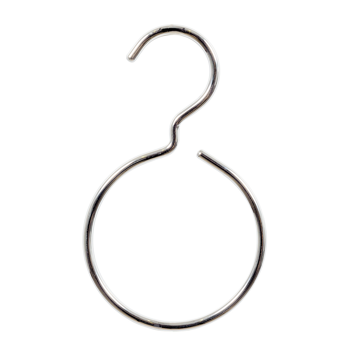 Shop for Shops Metal display ring with hook suitable for scarves ties etc 100 mm DIA 6 mm Rod(M7001CH)