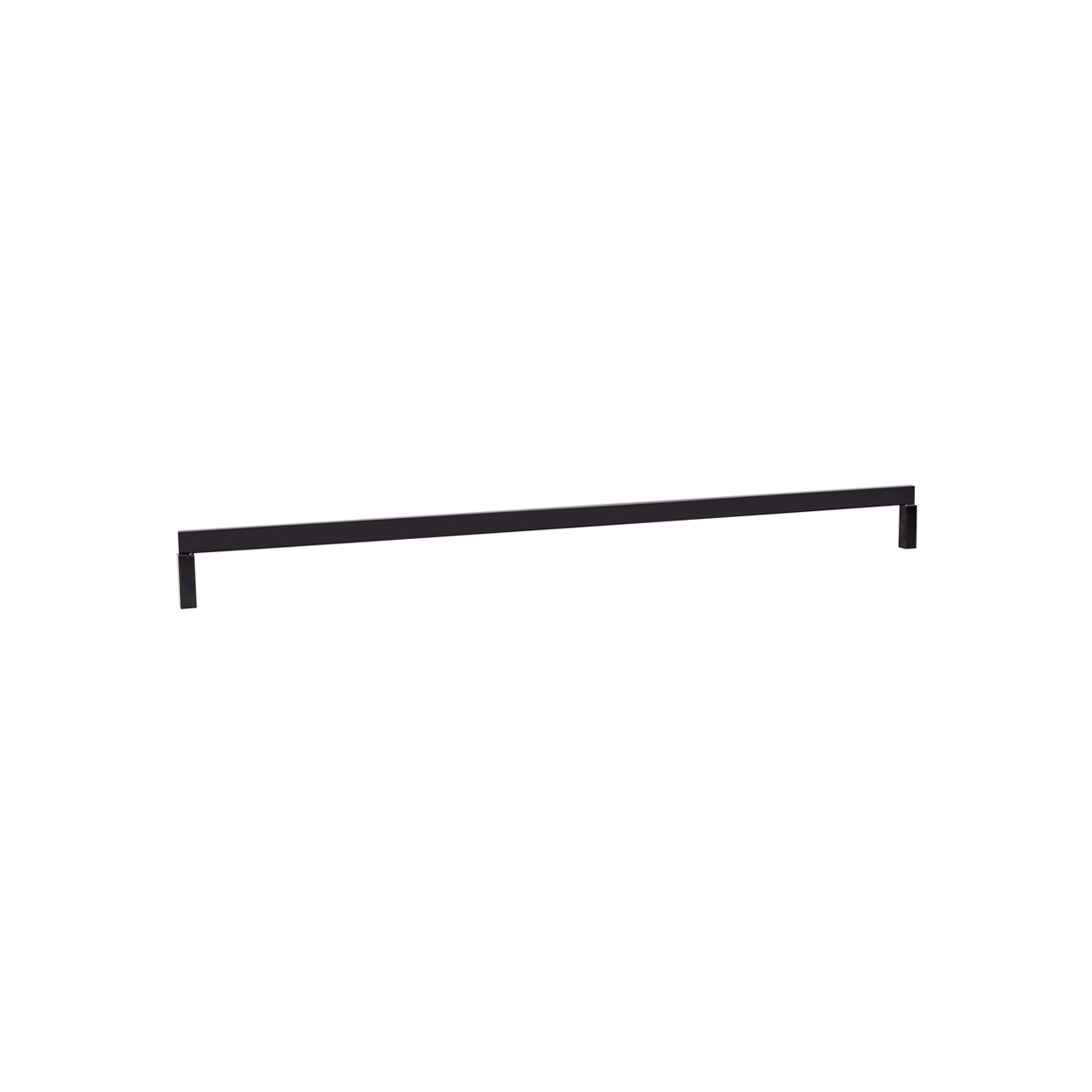 Shop for Shops Maxe market clothes rack drop-in rail 1200 mm W 12.7 D x 32 mm H(R1602BK)