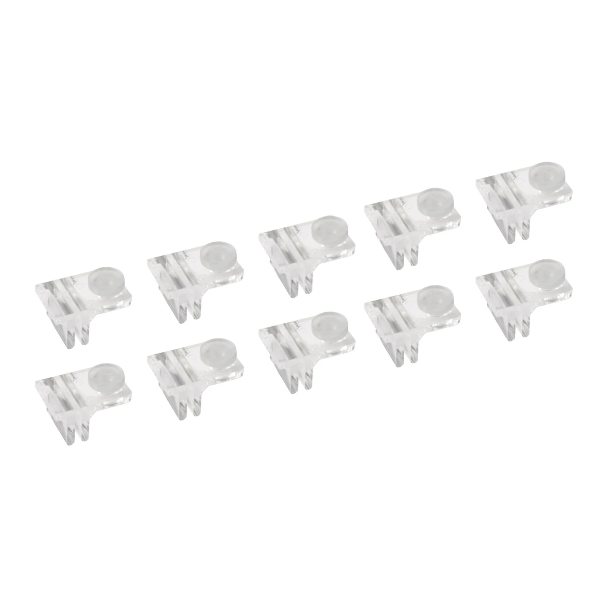 Shelf support clip single side fitted with grommet pack of 10(S1384CACL)