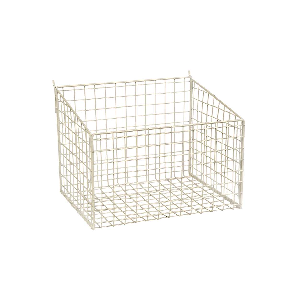 Shop for Shops Slatwall mesh basket with low front 345 W x 260 D x 250 mm H(S1641WH)
