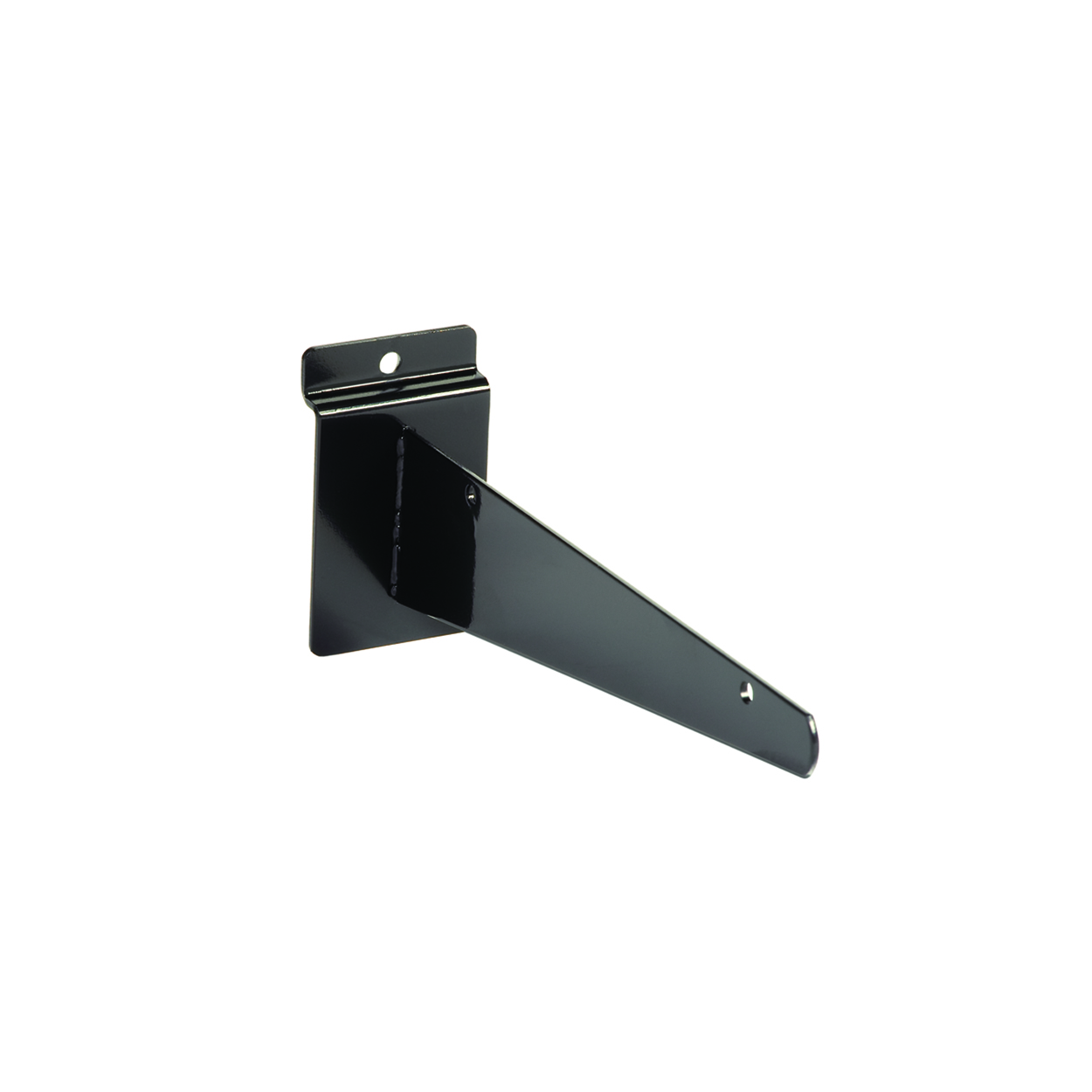 Shop for Shops Slatwall shelf bracket 200 mm L 200 L x 2.2 mm Thick(S1656BK)