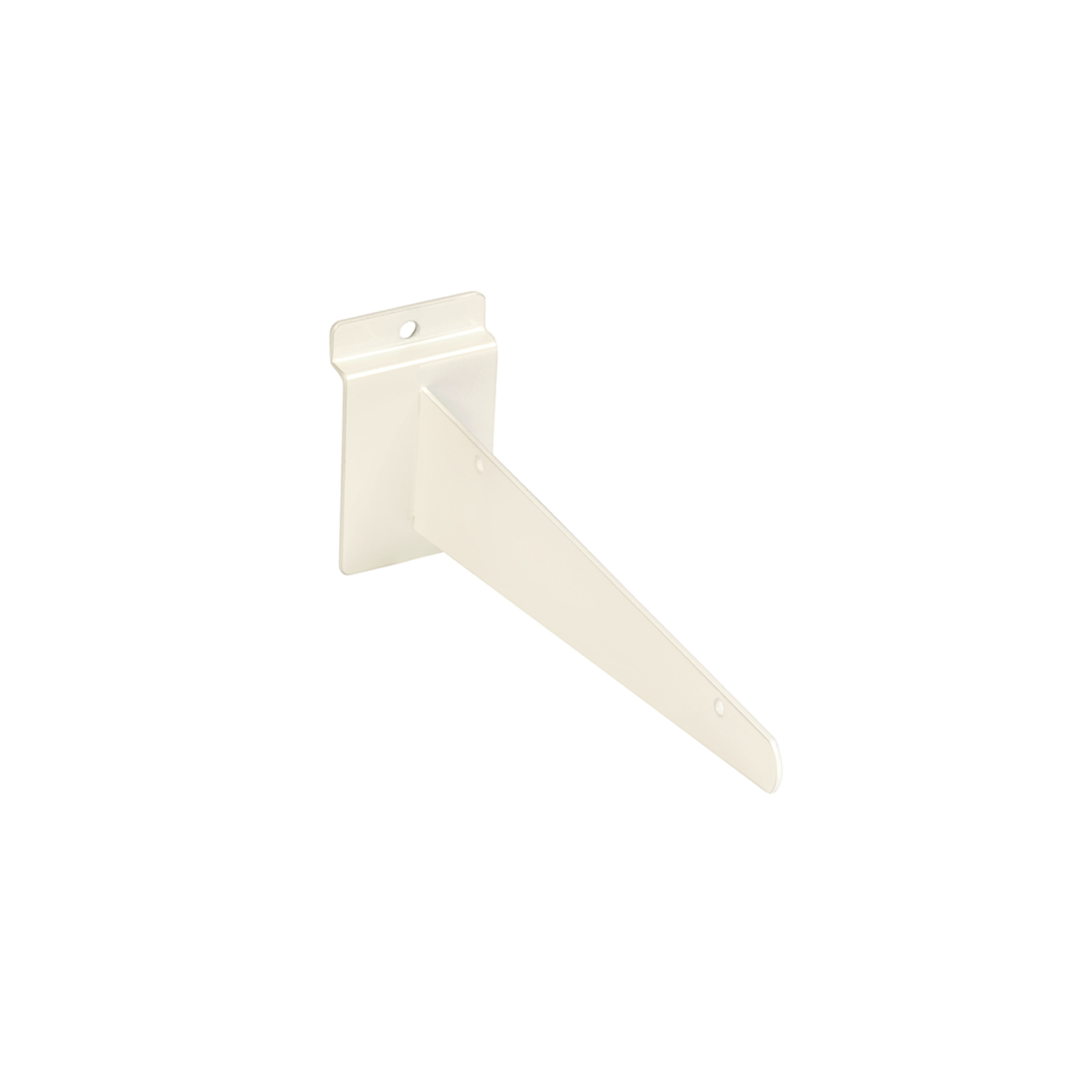 Shop for Shops Slatwall shelf bracket 200 mm L 200 L x 2.2 mm Thick(S1656WH)