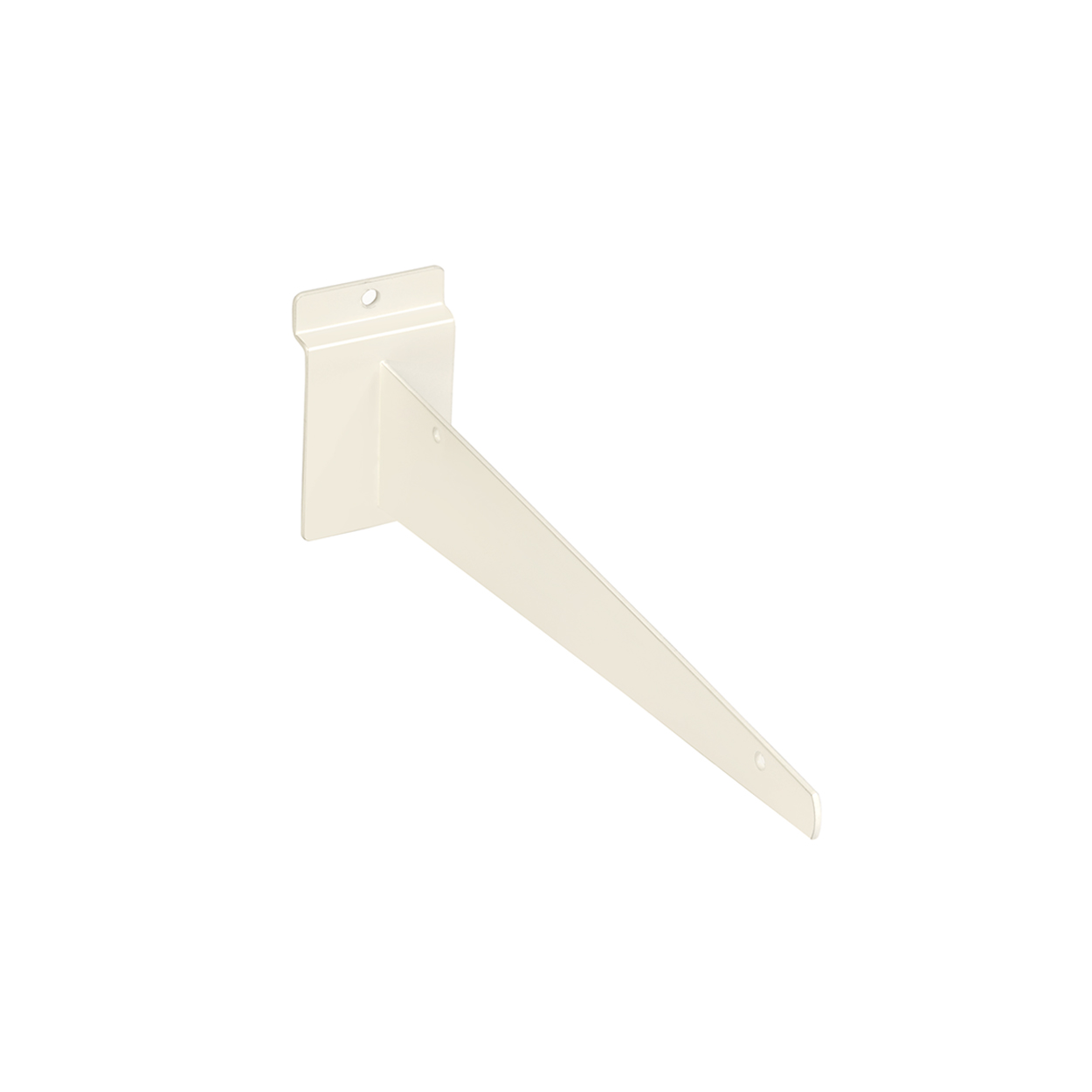 Slatwall shelf bracket 250 mm L  250 L x 2.2 mm Thick(S1657WH)