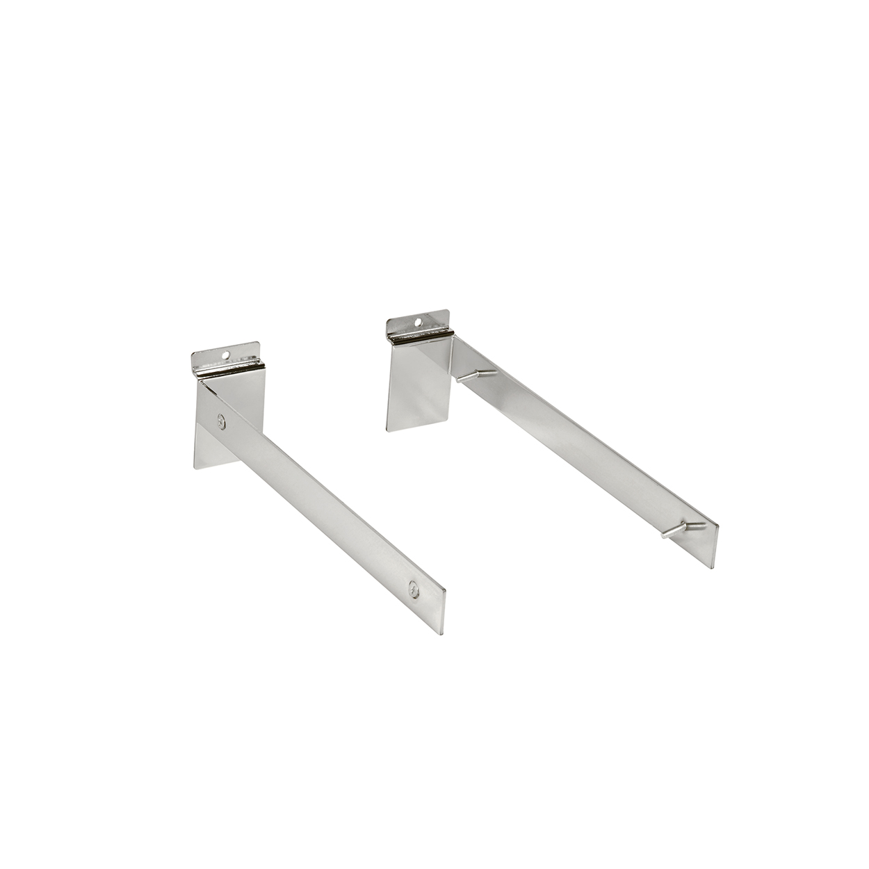 Shop for Shops Slatwall bracket set for 30 mm x 300 mm D shelf 300 D x 30 H x 2.5 mm Thick(S1673CH)