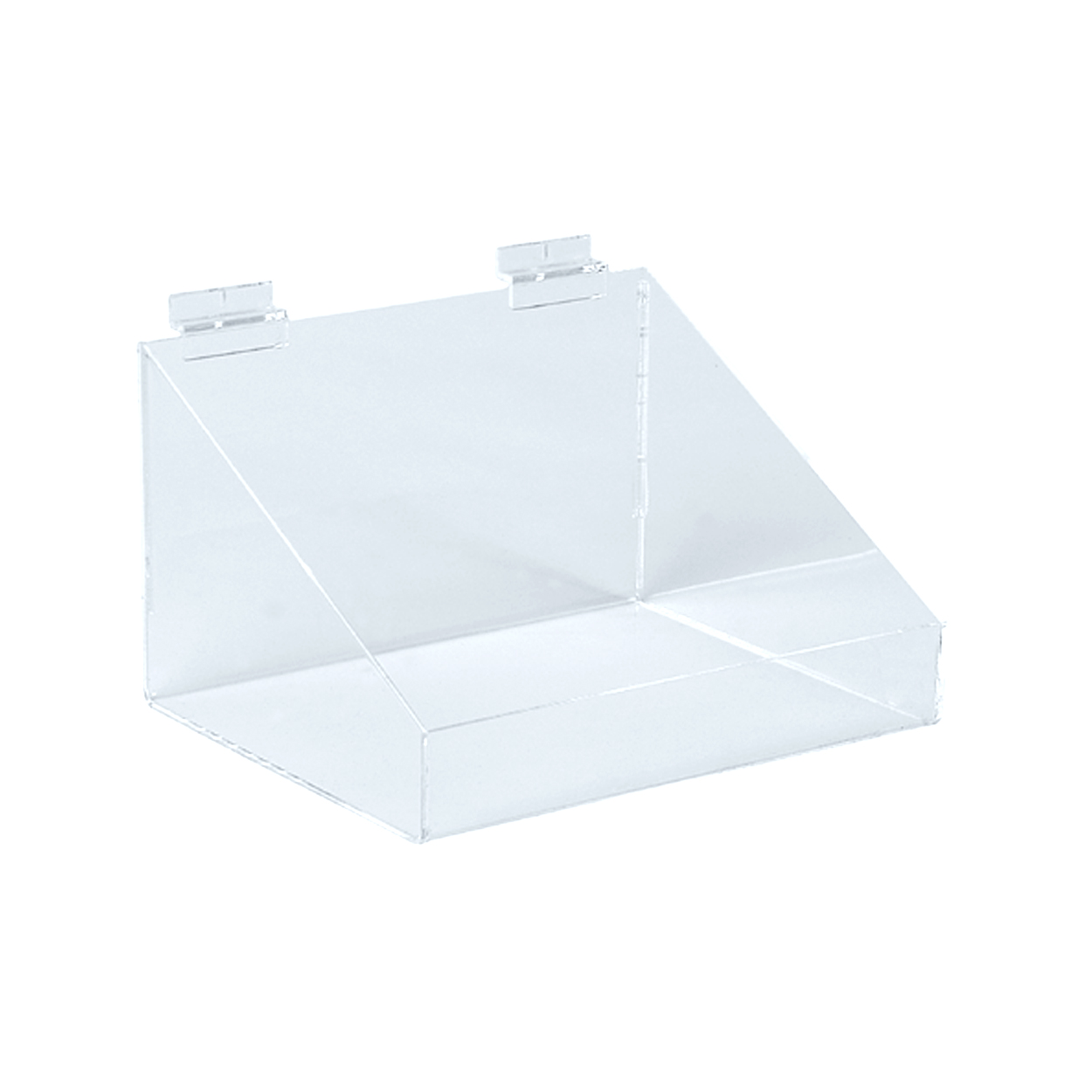 Shop for Shops Slatwall acrylic display bin with low front 293 W x 200 D x 150 mm H(S2520CA)